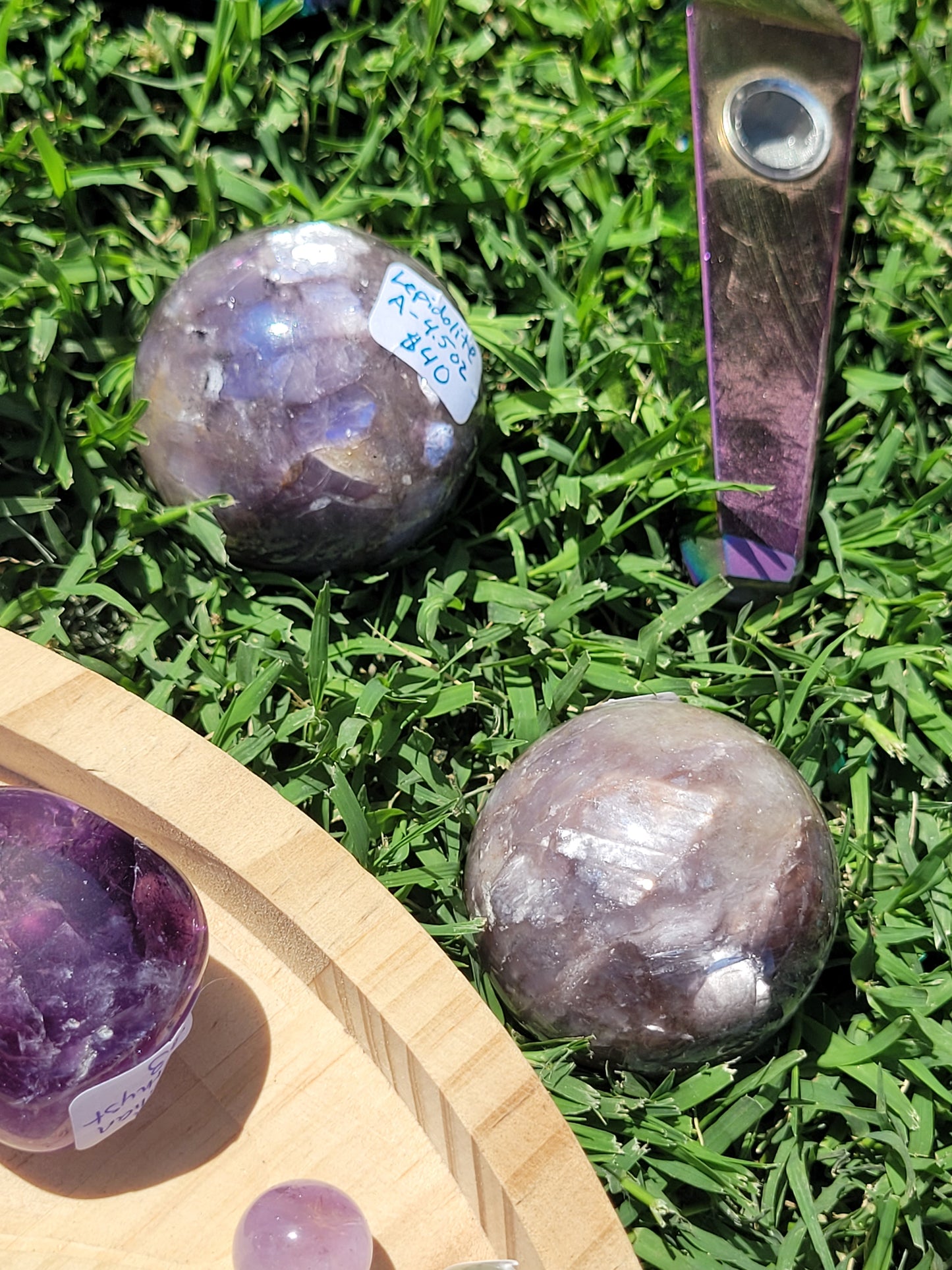 Lepidolite Spheres - High Quality