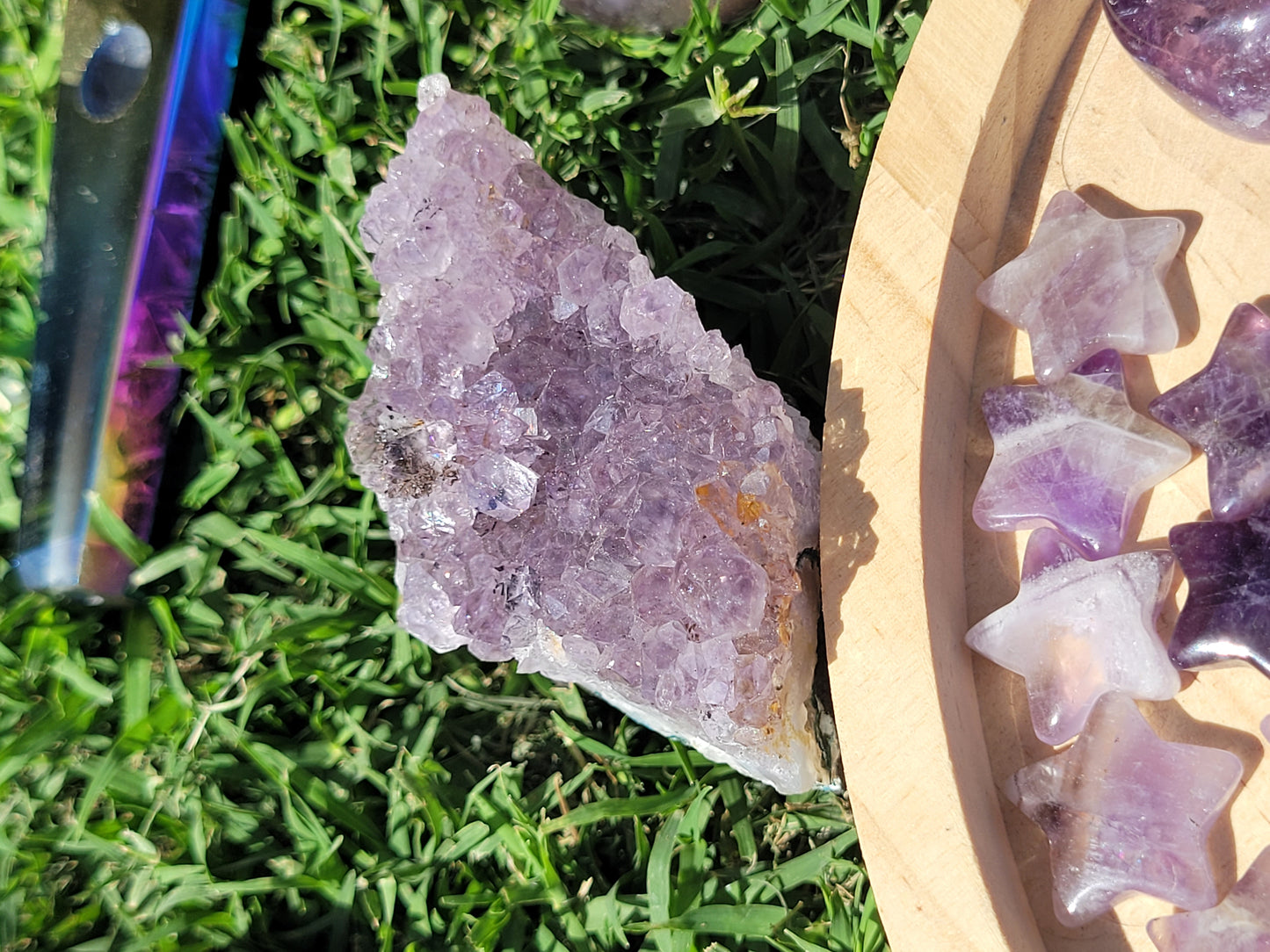 Raw Amethyst Point Cluster - "Tooth" - Specimen