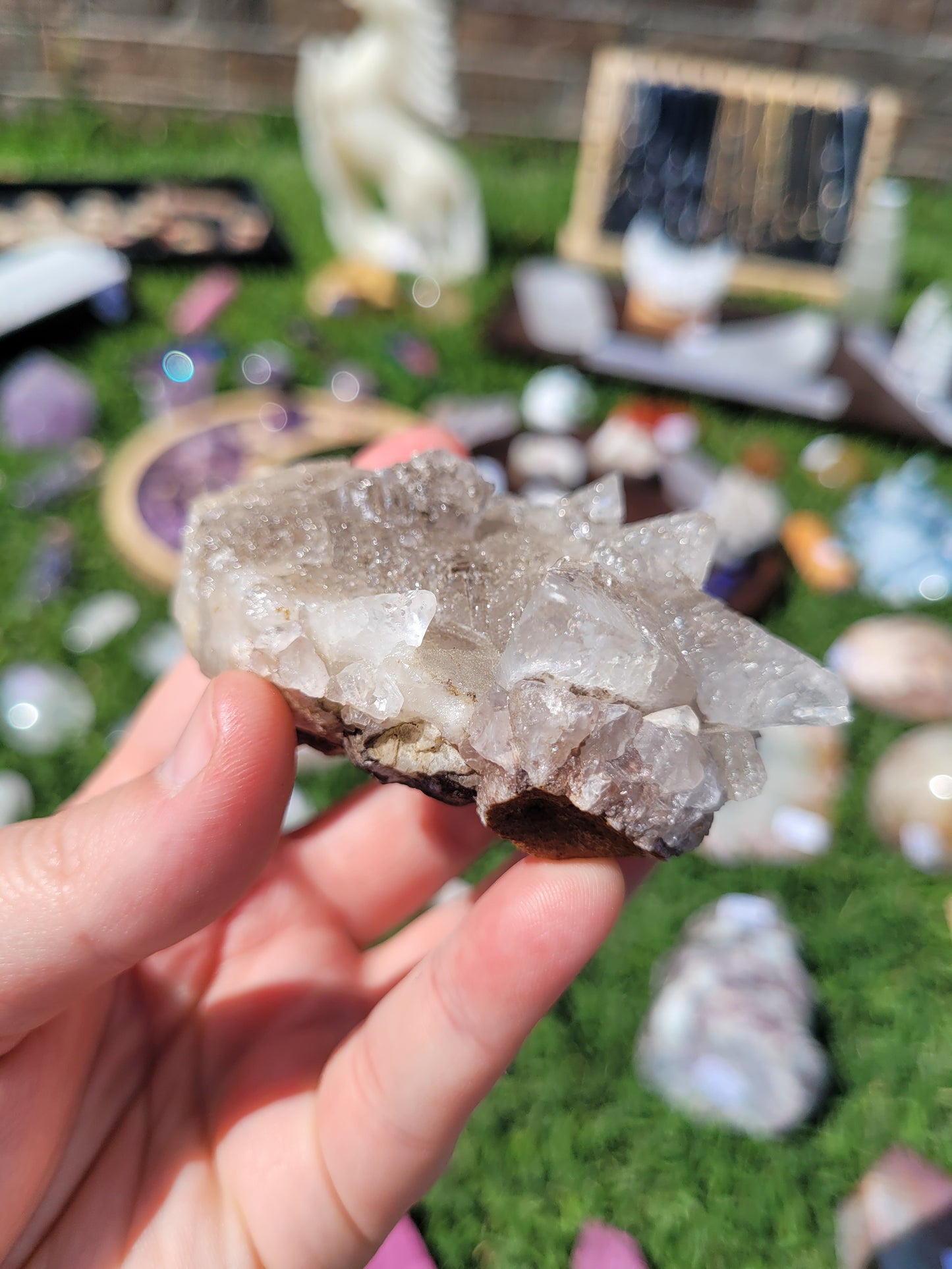 Fluorescent Dog Tooth Calcite Specimens - Albert's Mountain - Lesotho - Africa