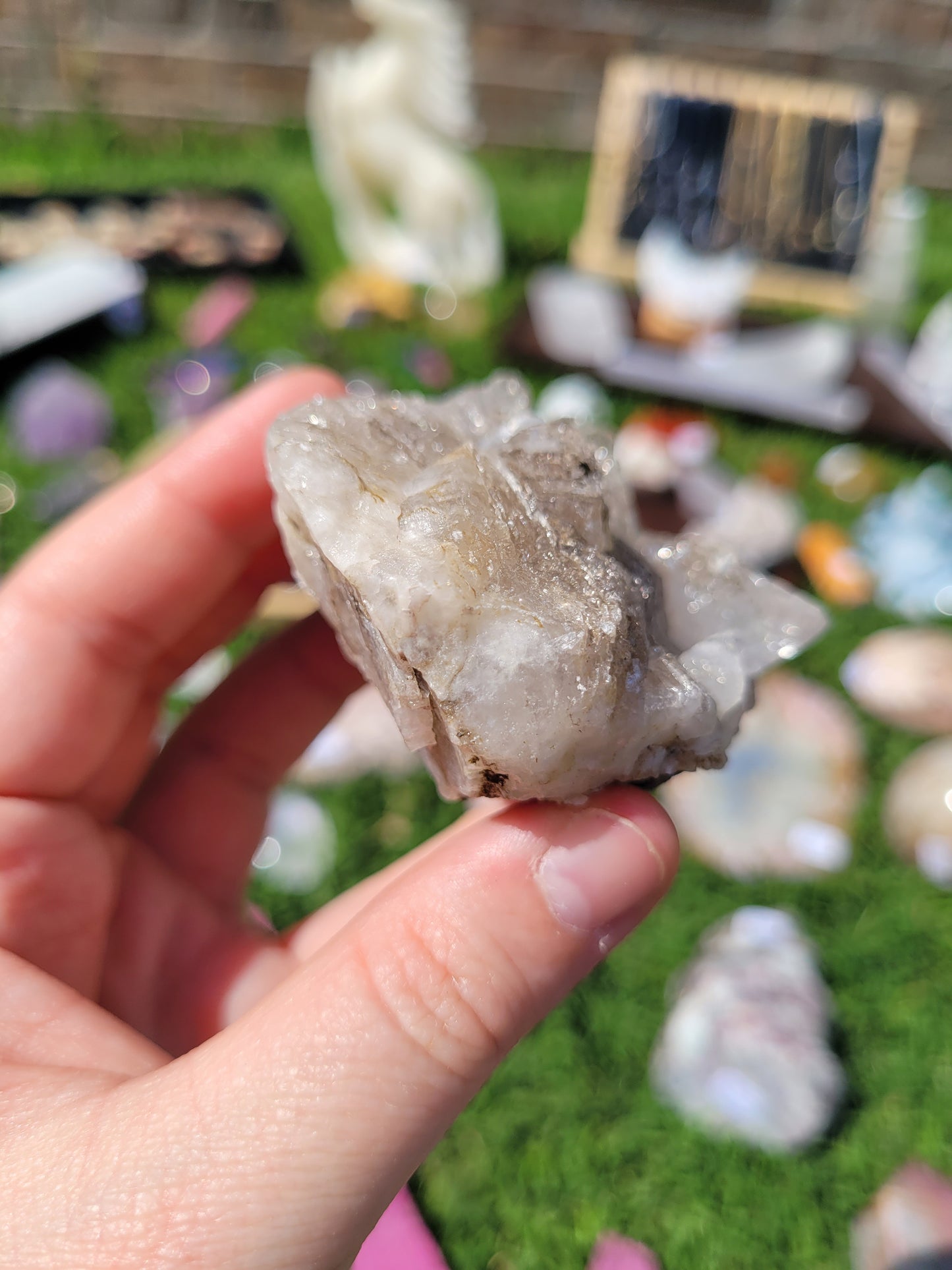 Fluorescent Dog Tooth Calcite Specimens - Albert's Mountain - Lesotho - Africa