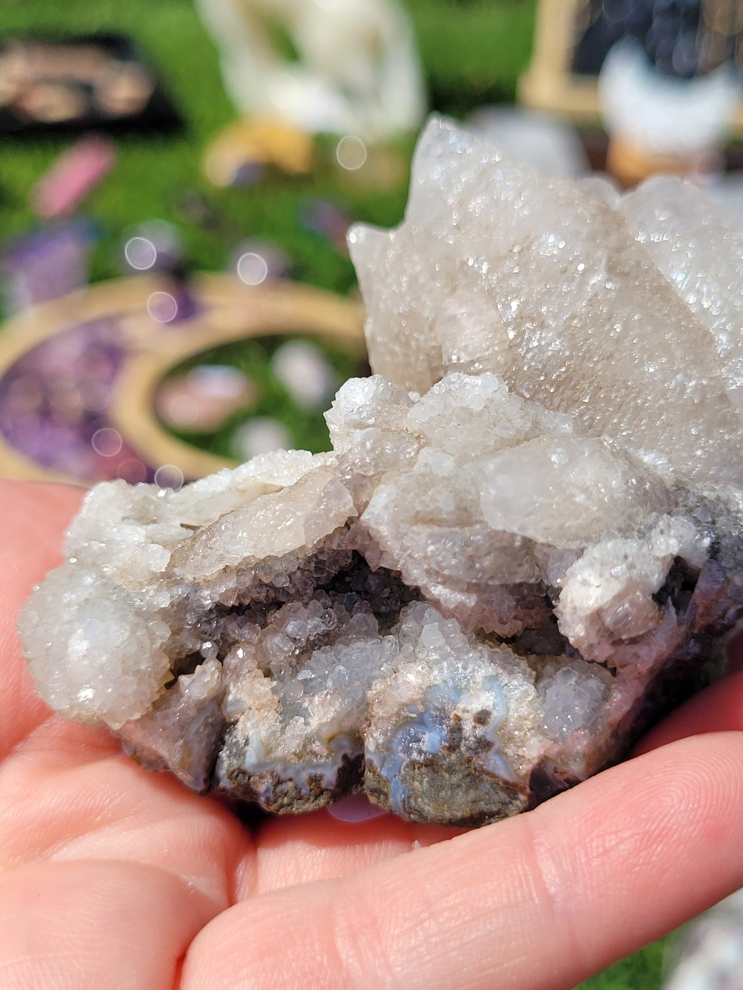 Fluorescent Dog Tooth Calcite Specimens - Albert's Mountain - Lesotho - Africa