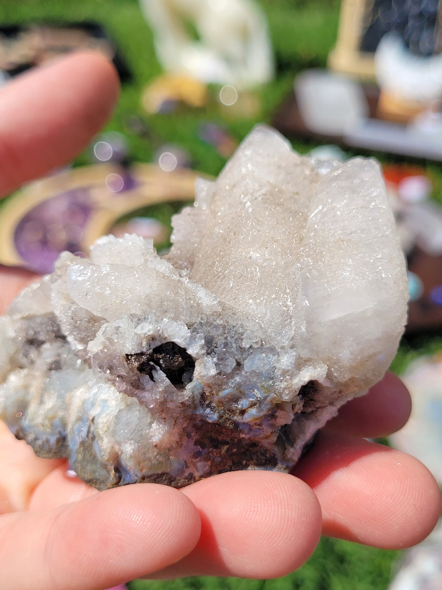 Fluorescent Dog Tooth Calcite Specimens - Albert's Mountain - Lesotho - Africa