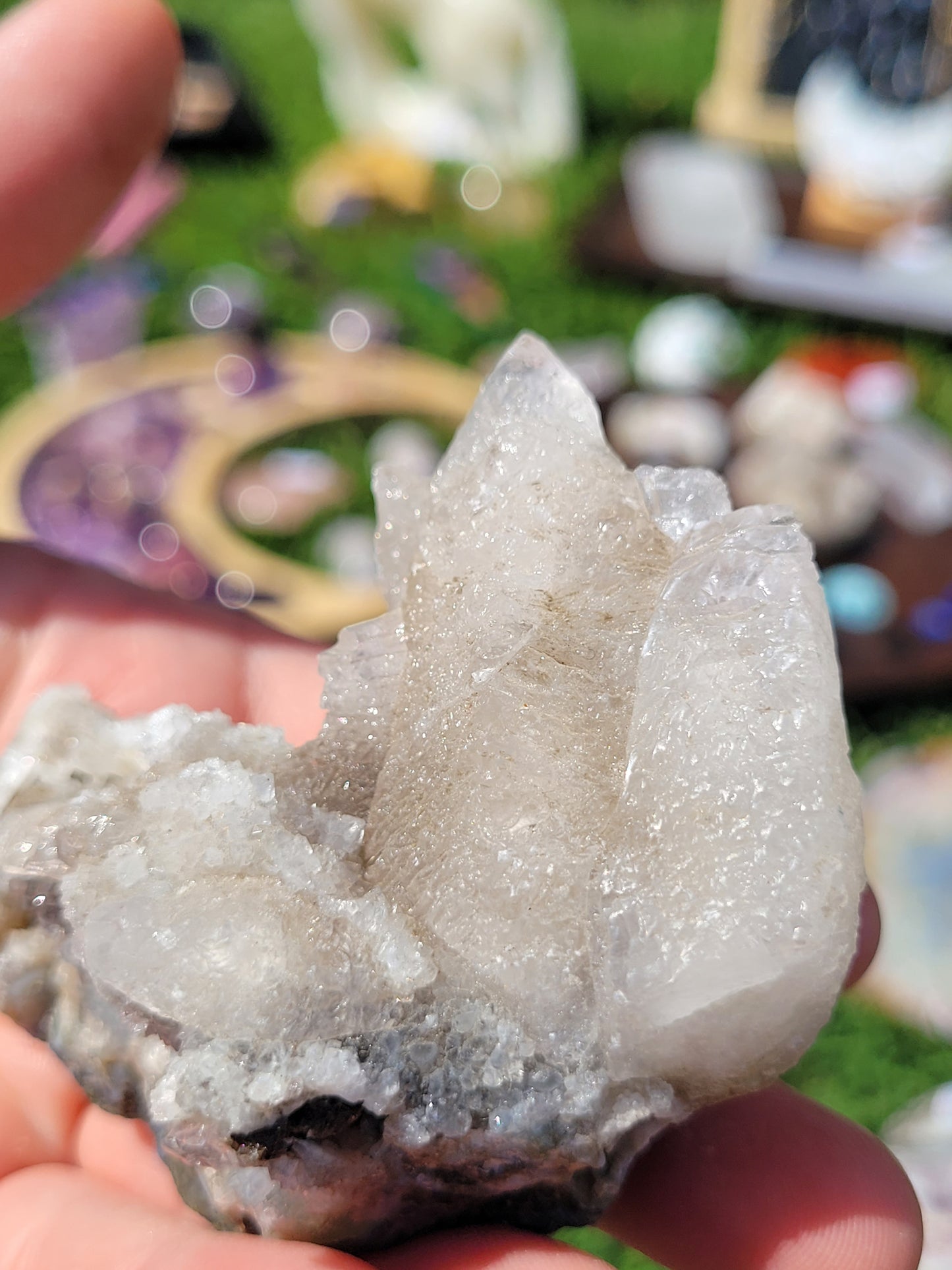 Fluorescent Dog Tooth Calcite Specimens - Albert's Mountain - Lesotho - Africa