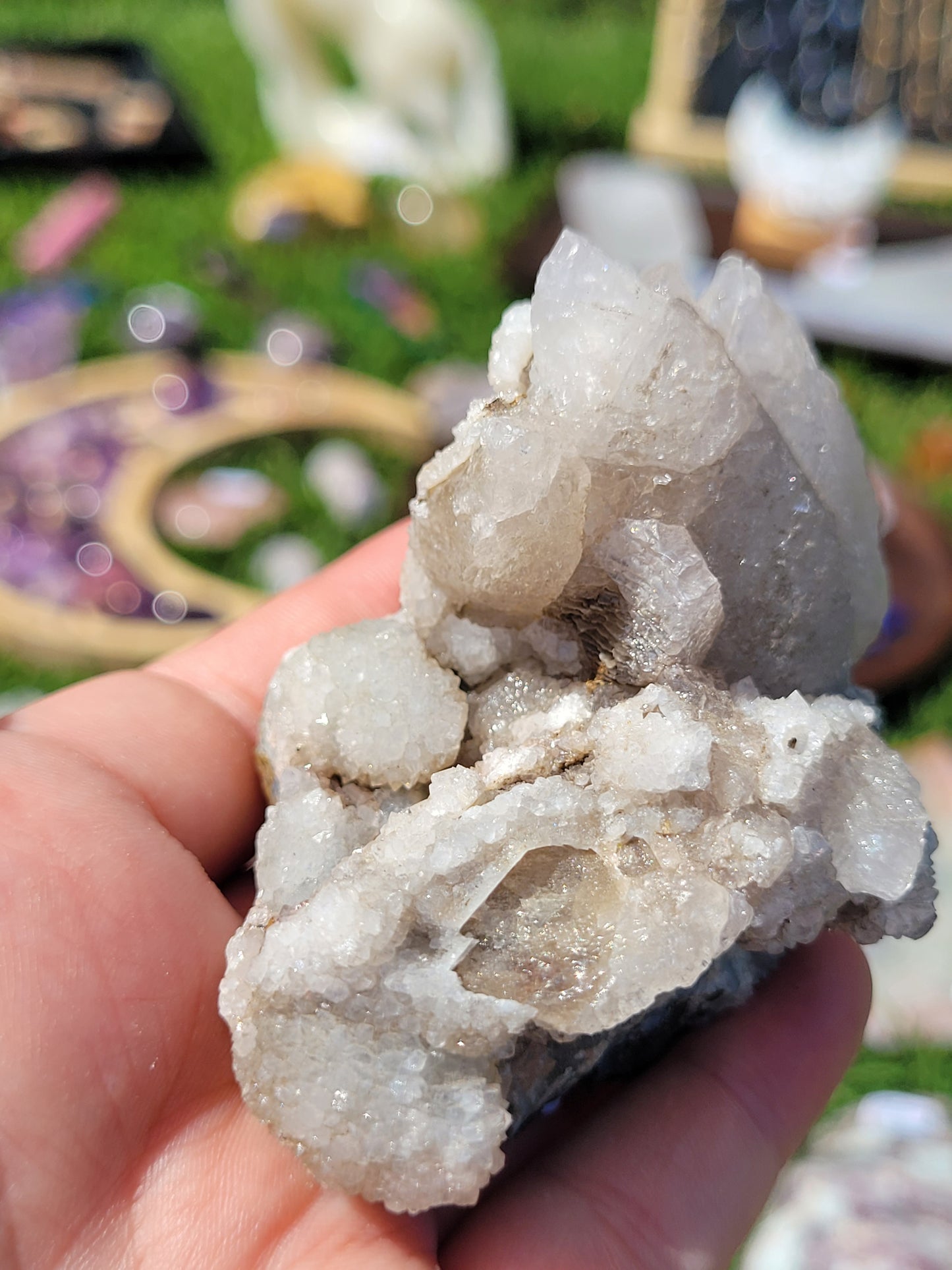 Fluorescent Dog Tooth Calcite Specimens - Albert's Mountain - Lesotho - Africa
