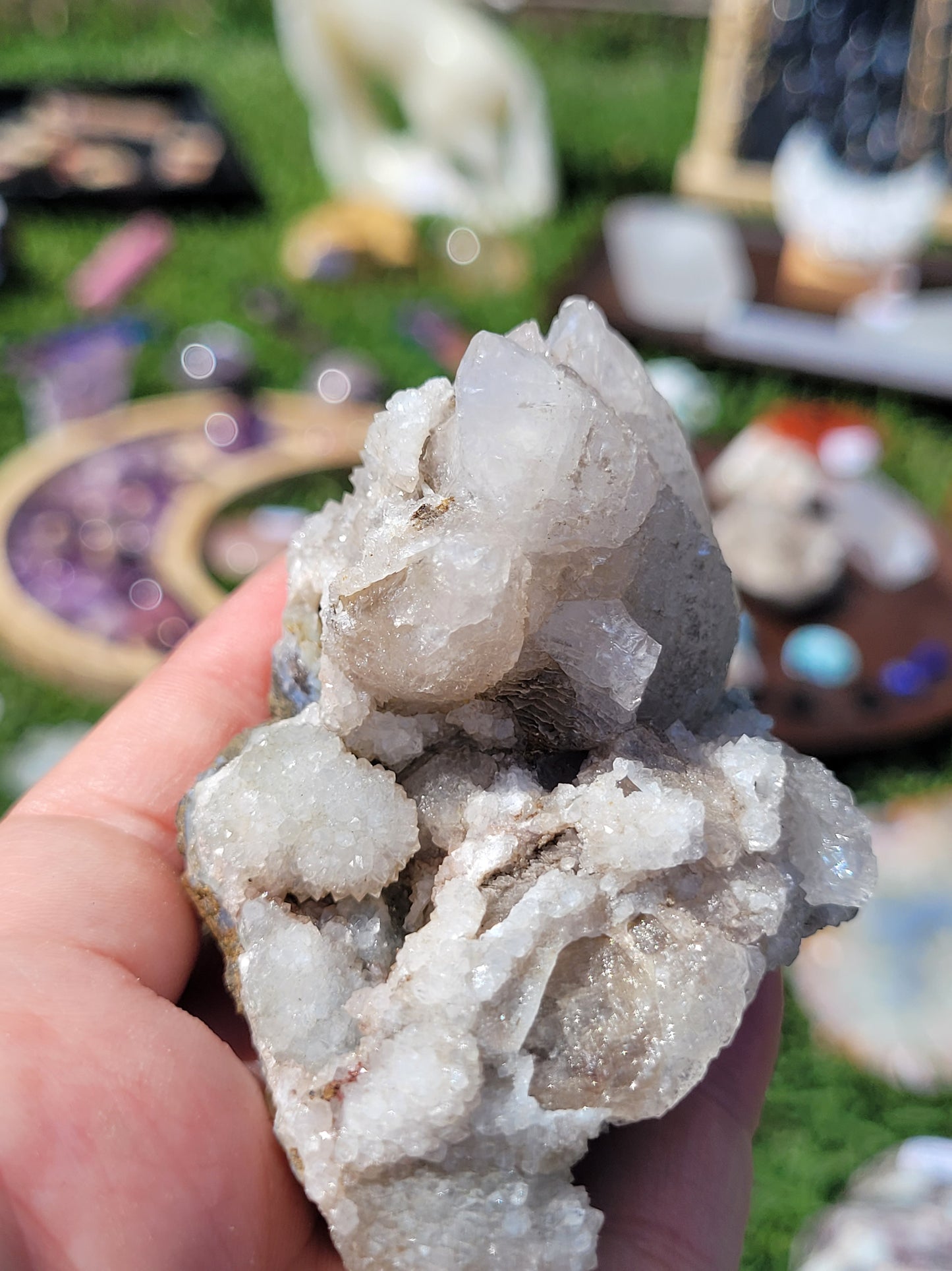 Fluorescent Dog Tooth Calcite Specimens - Albert's Mountain - Lesotho - Africa