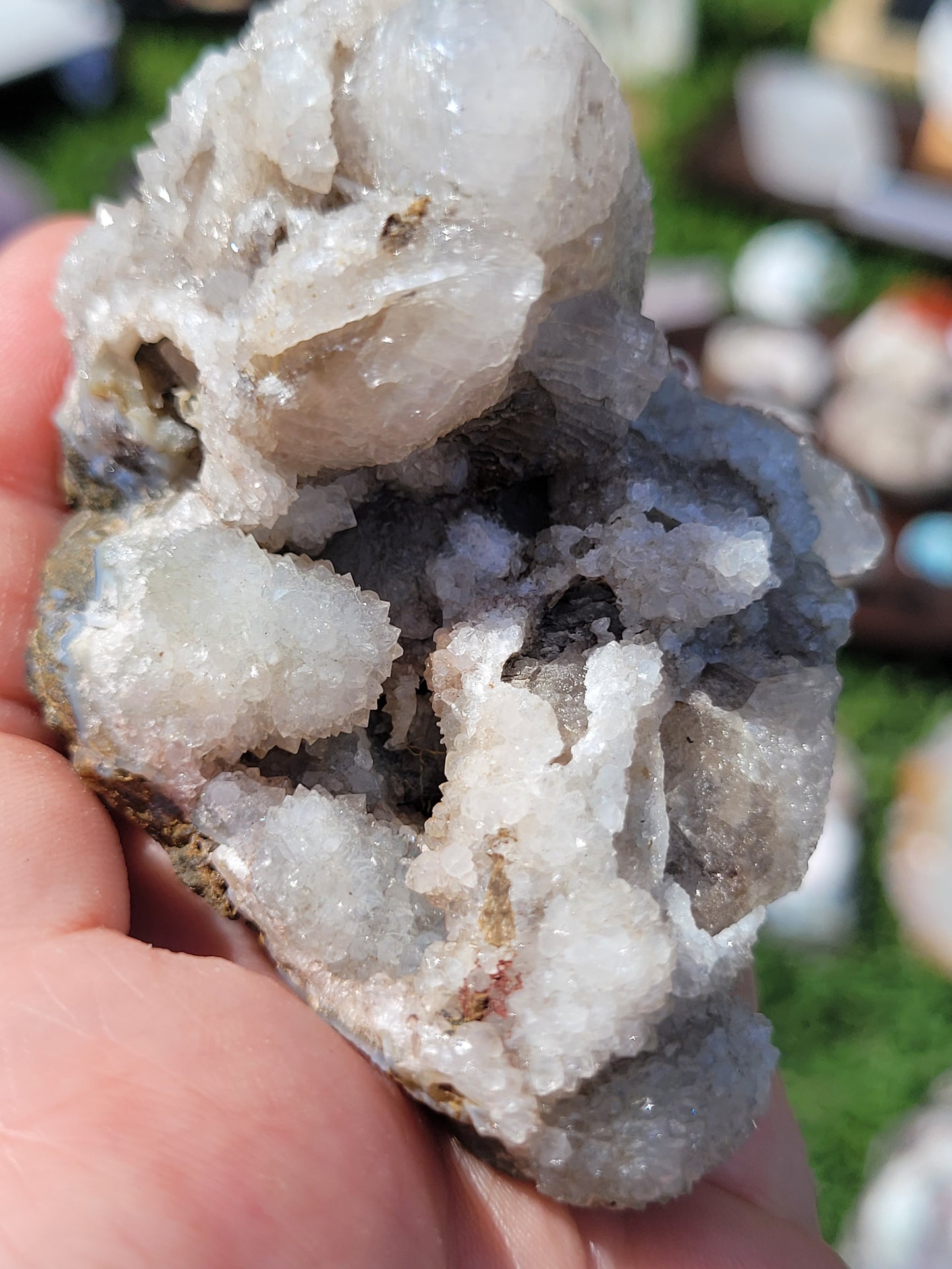Fluorescent Dog Tooth Calcite Specimens - Albert's Mountain - Lesotho - Africa