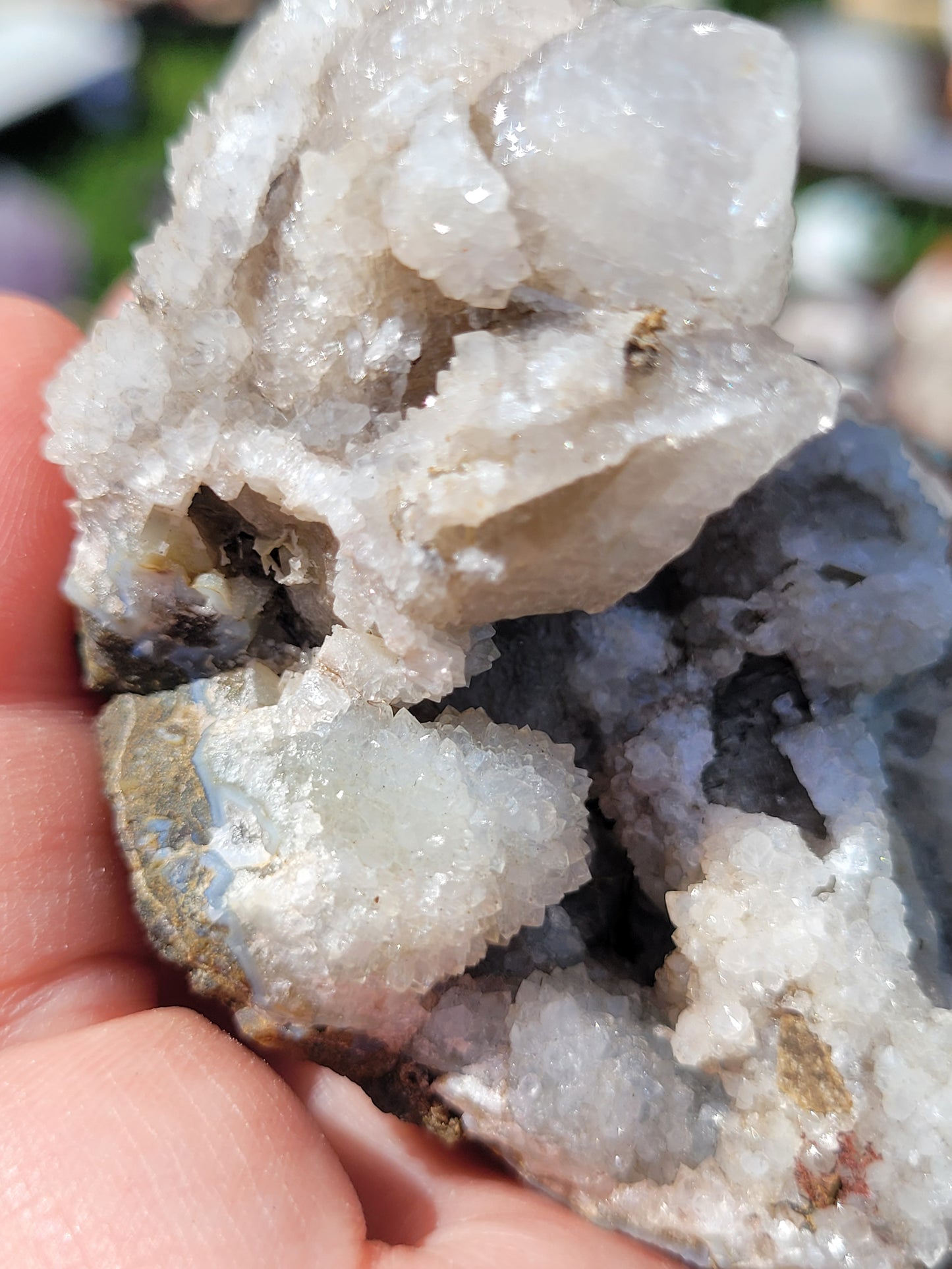 Fluorescent Dog Tooth Calcite Specimens - Albert's Mountain - Lesotho - Africa