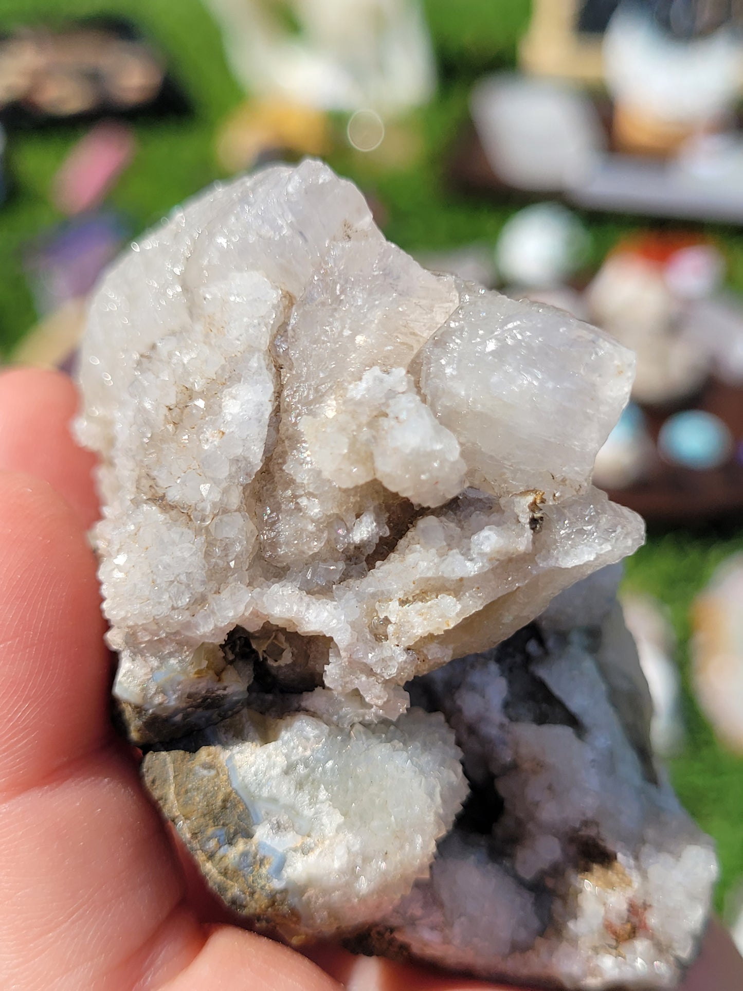 Fluorescent Dog Tooth Calcite Specimens - Albert's Mountain - Lesotho - Africa