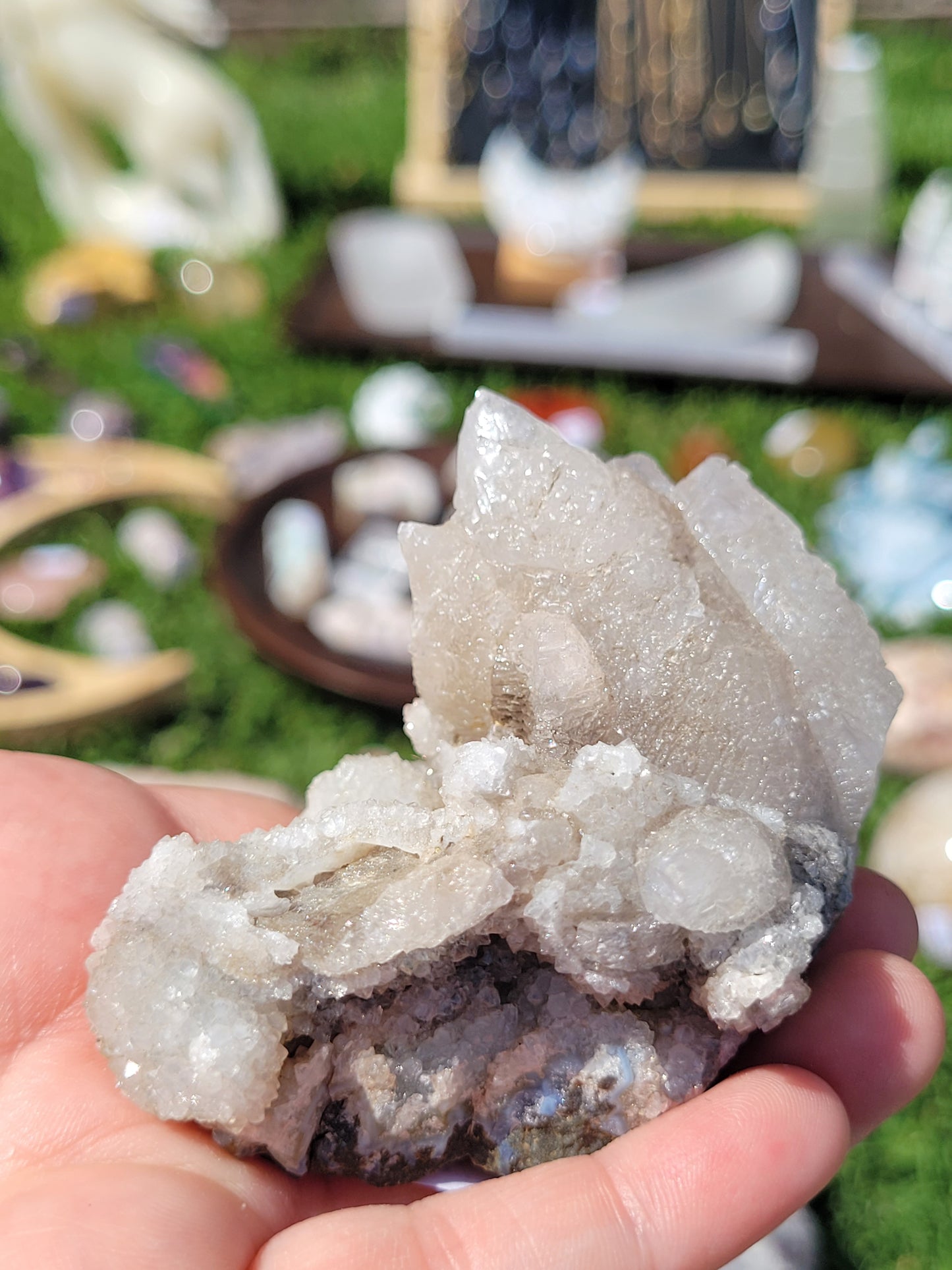 Fluorescent Dog Tooth Calcite Specimens - Albert's Mountain - Lesotho - Africa