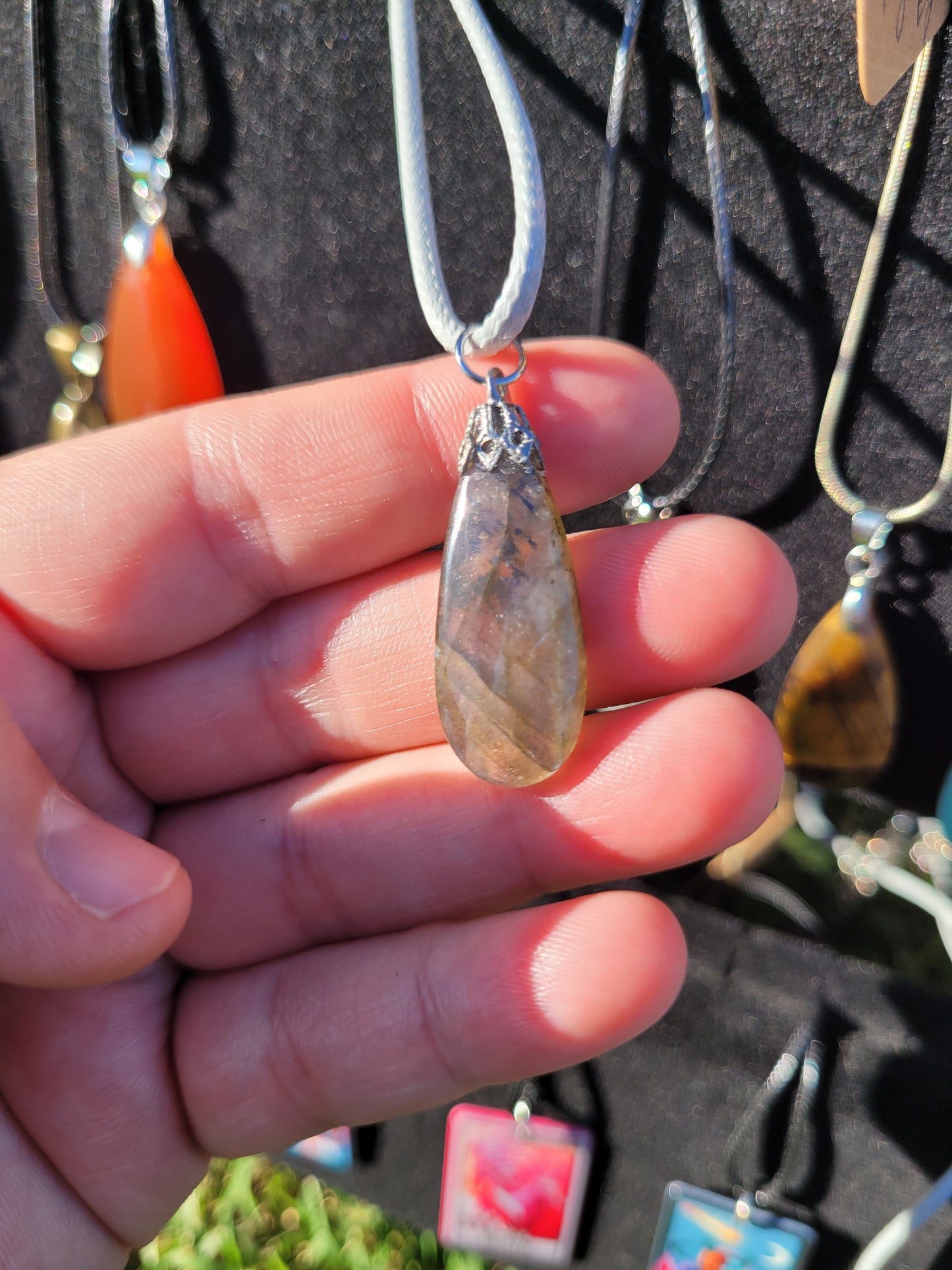 Labradorite Tear Drop Necklace