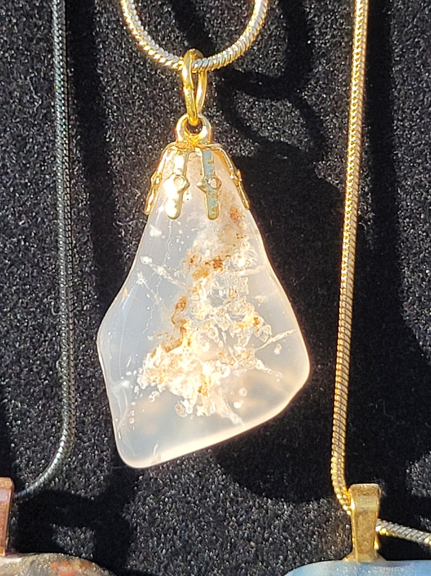Hand Cut & Polished Crystal Pendant Necklaces - Handmade by Jahnee!