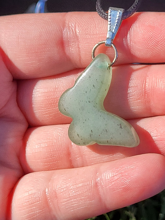 Green Aventurine Butterfly Necklace