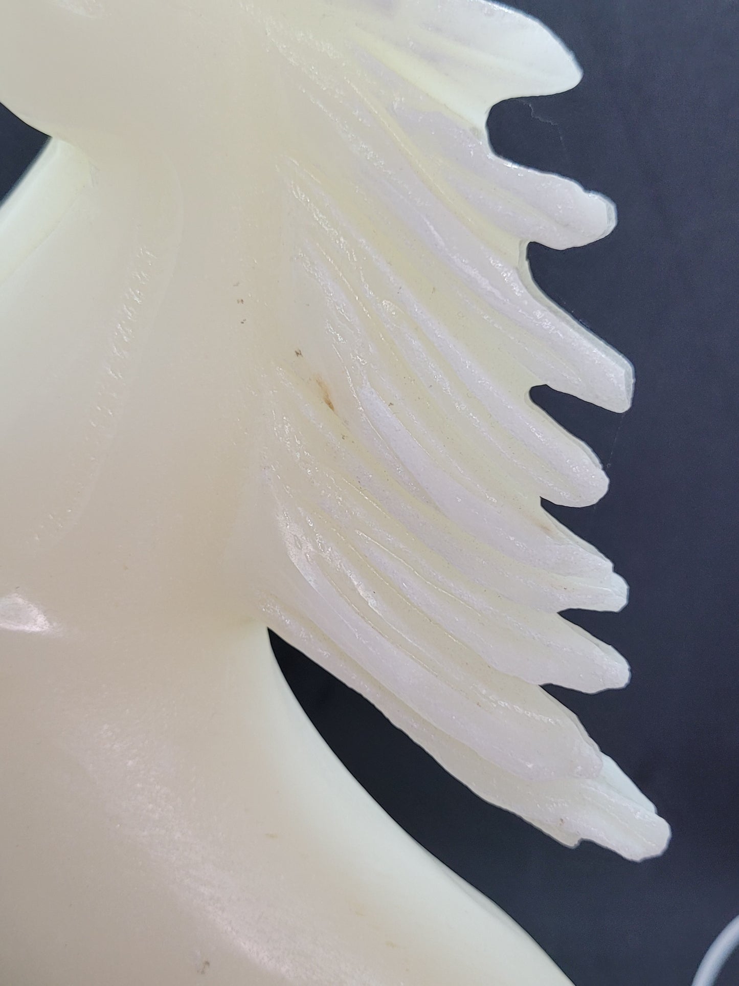 White Jade Horse Carving - XL