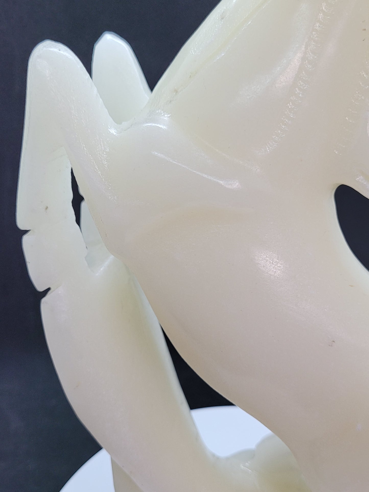 White Jade Horse Carving - XL