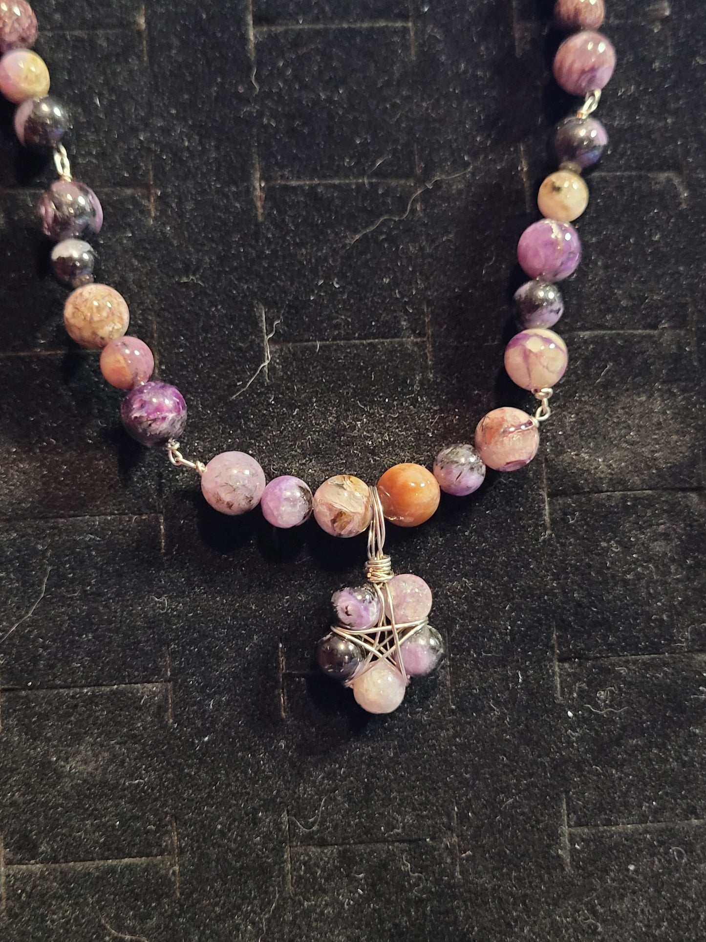 Celestial Crystal Star Pendant Necklaces - Handmade - Wire Wrapped - Natural Stones