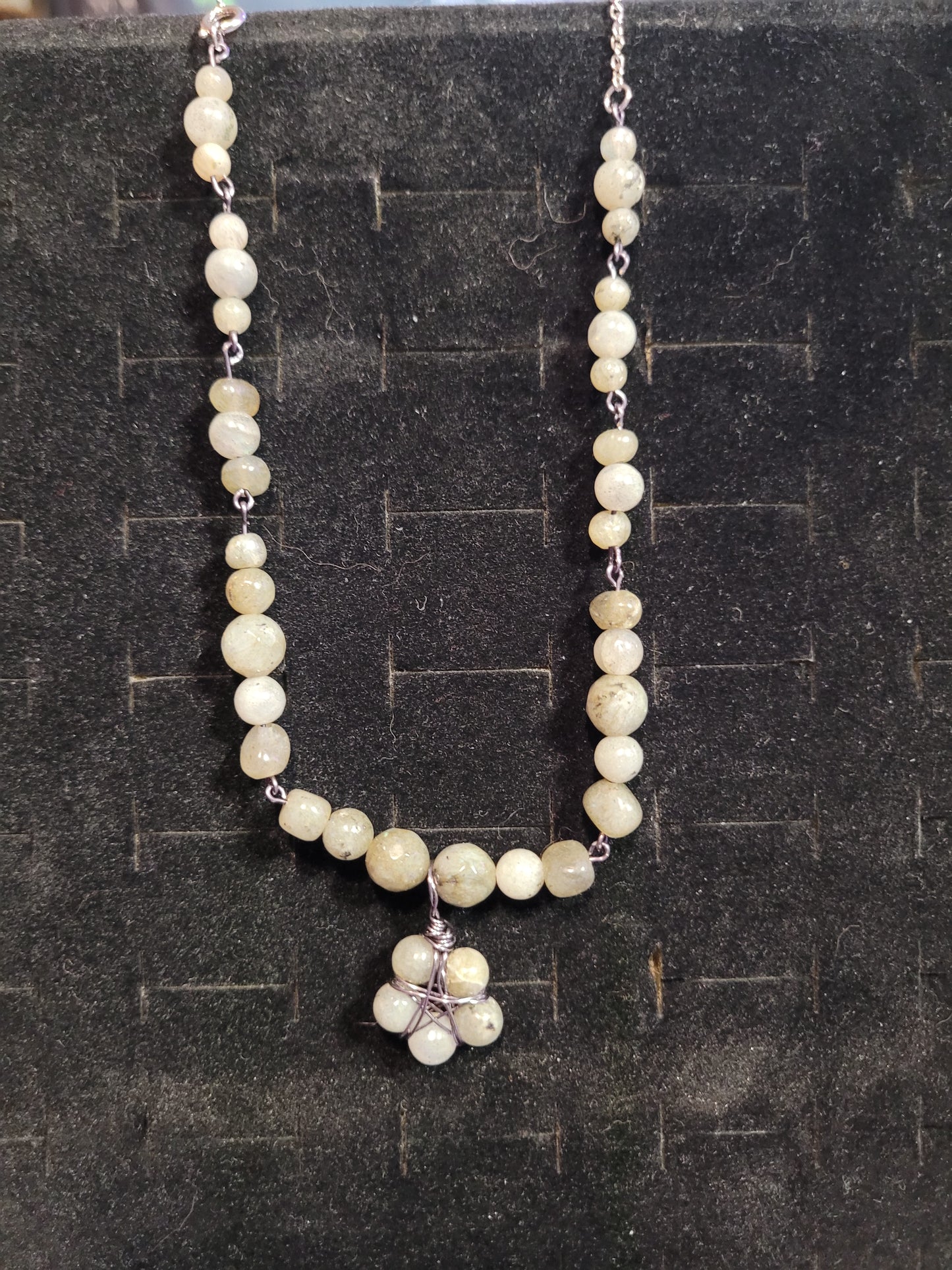 Celestial Crystal Star Pendant Necklaces - Handmade - Wire Wrapped - Natural Stones