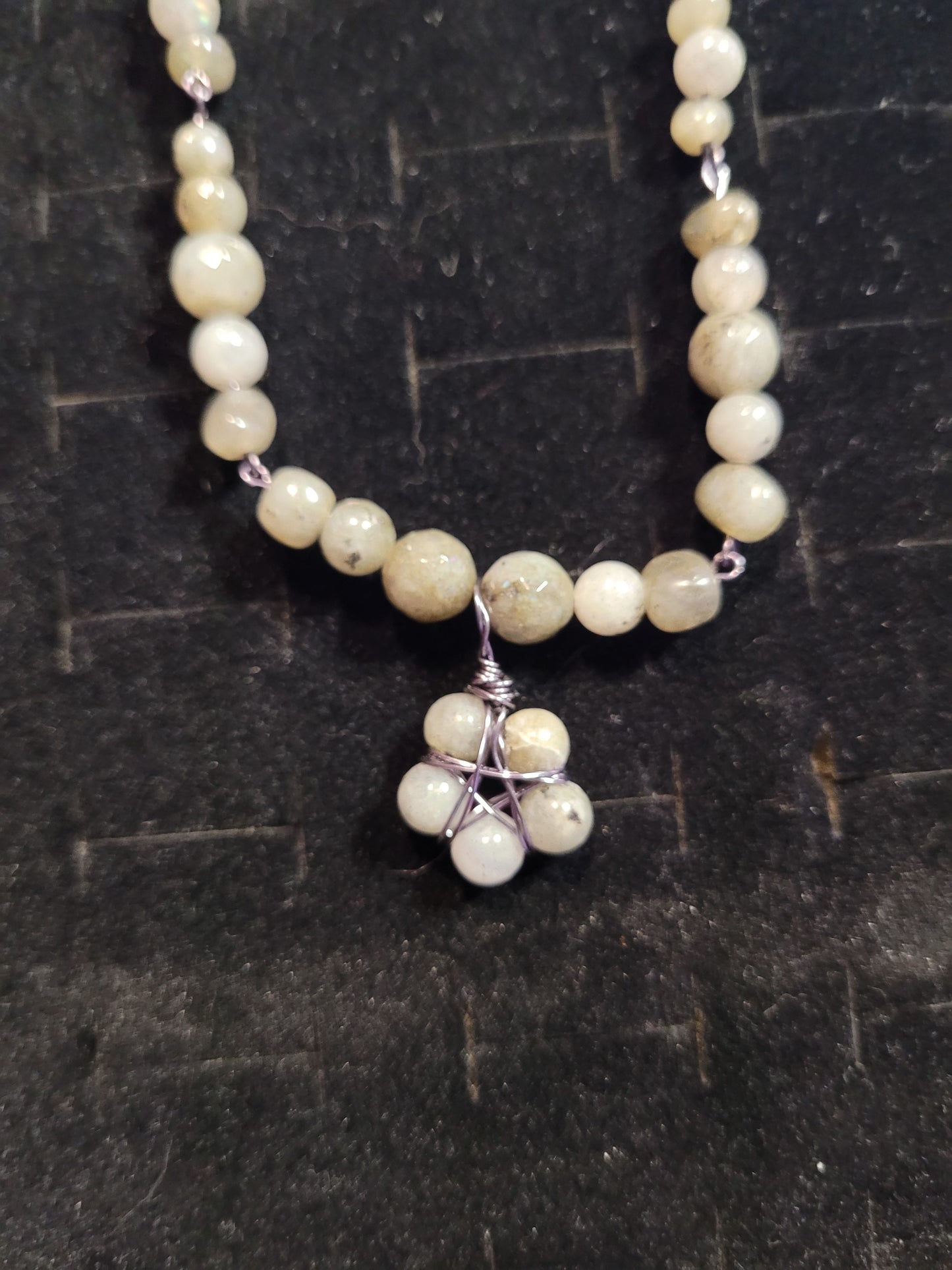 Celestial Crystal Star Pendant Necklaces - Handmade - Wire Wrapped - Natural Stones