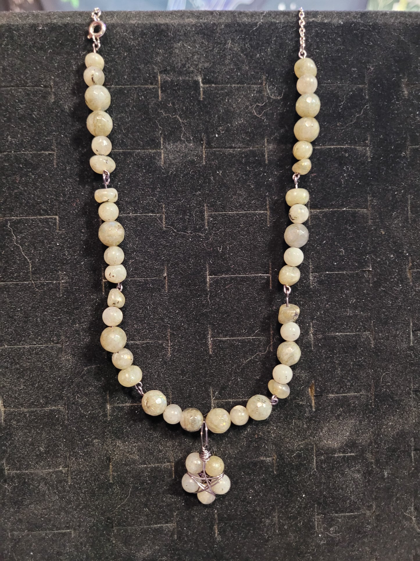 Celestial Crystal Star Pendant Necklaces - Handmade - Wire Wrapped - Natural Stones