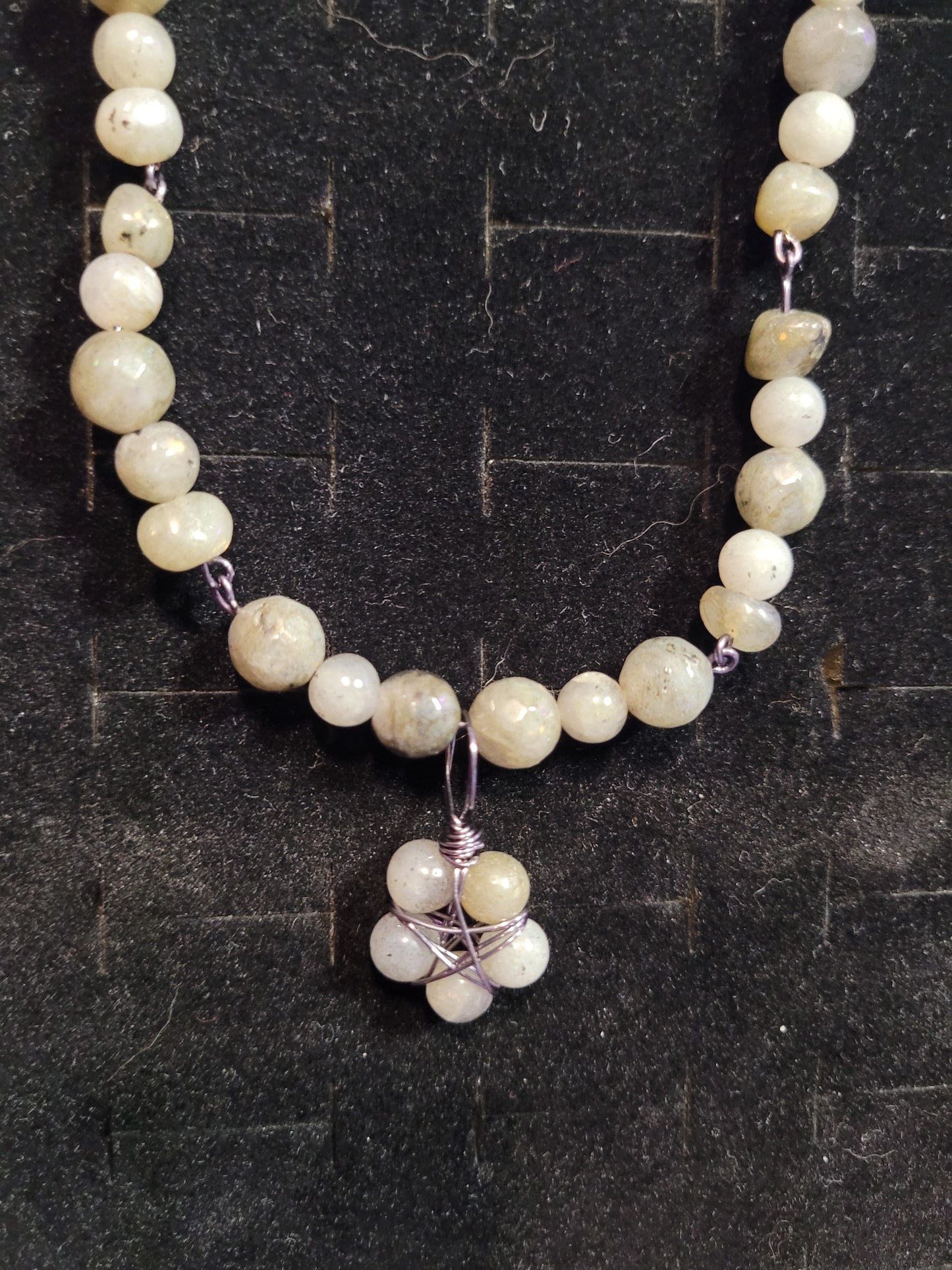 Celestial Crystal Star Pendant Necklaces - Handmade - Wire Wrapped - Natural Stones