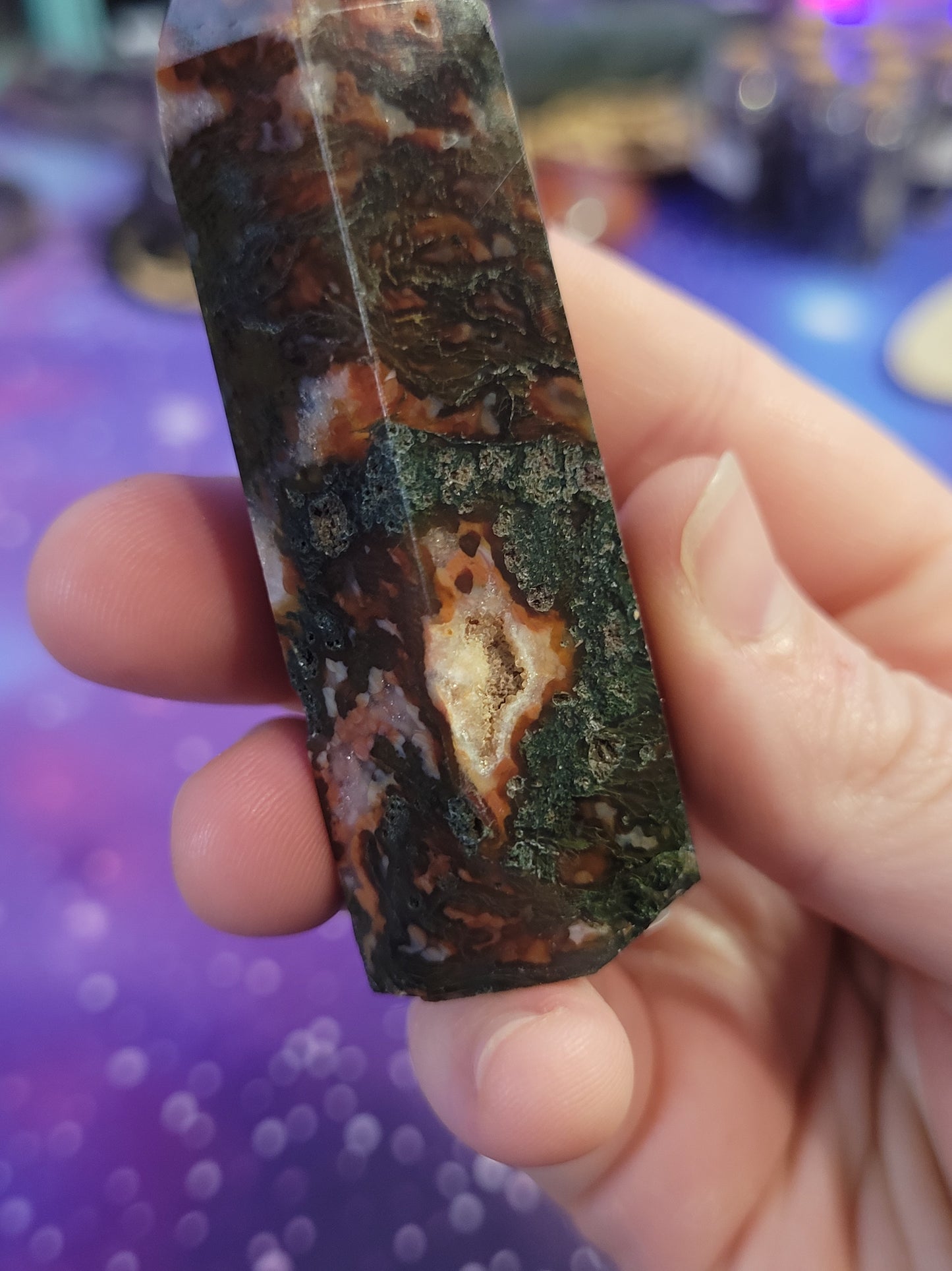 Carnelian/Moss Agate Towers