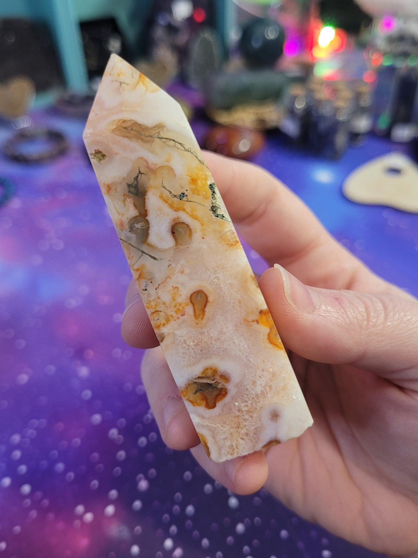 Carnelian/Moss Agate Towers