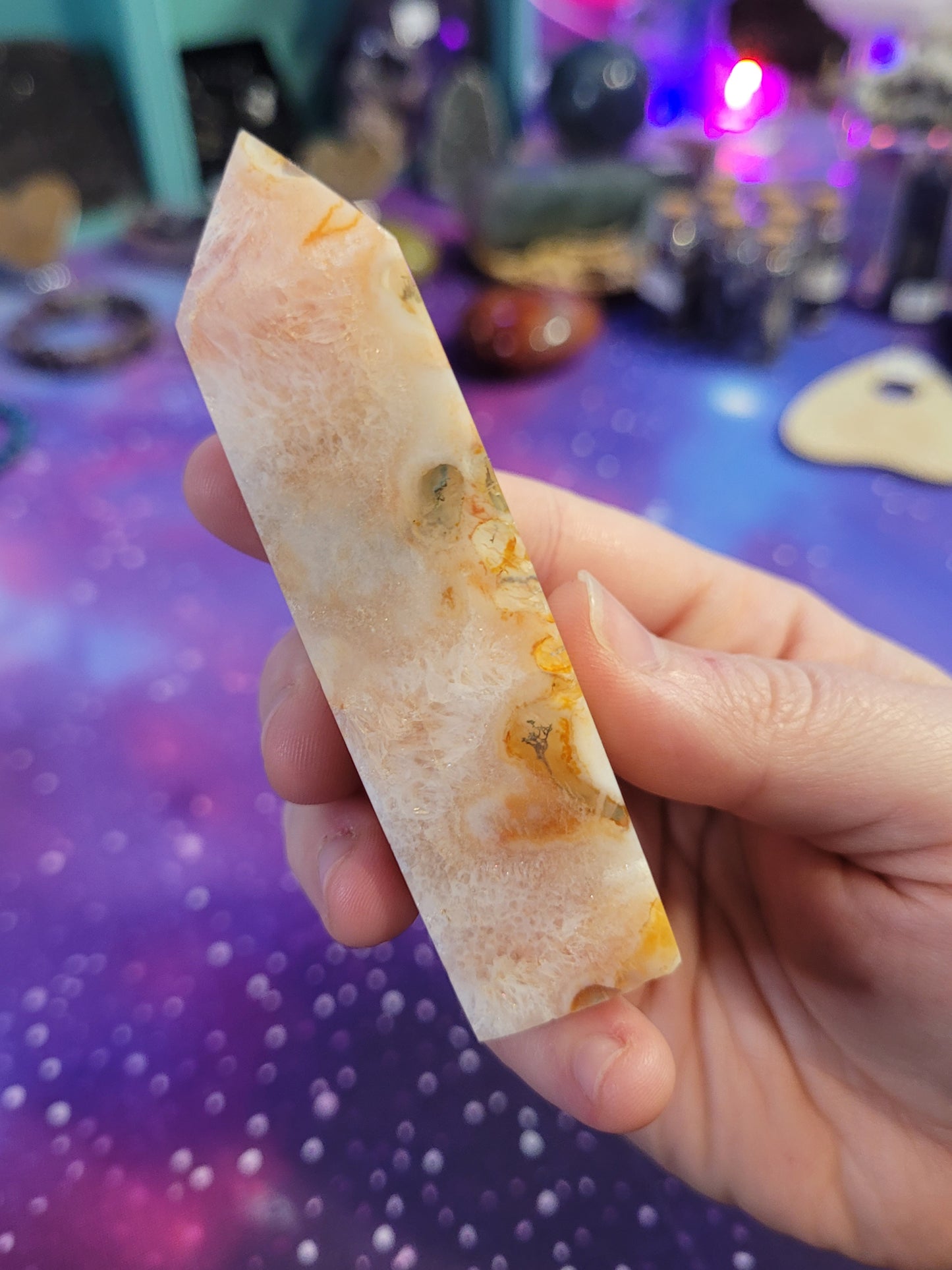 Carnelian/Moss Agate Towers