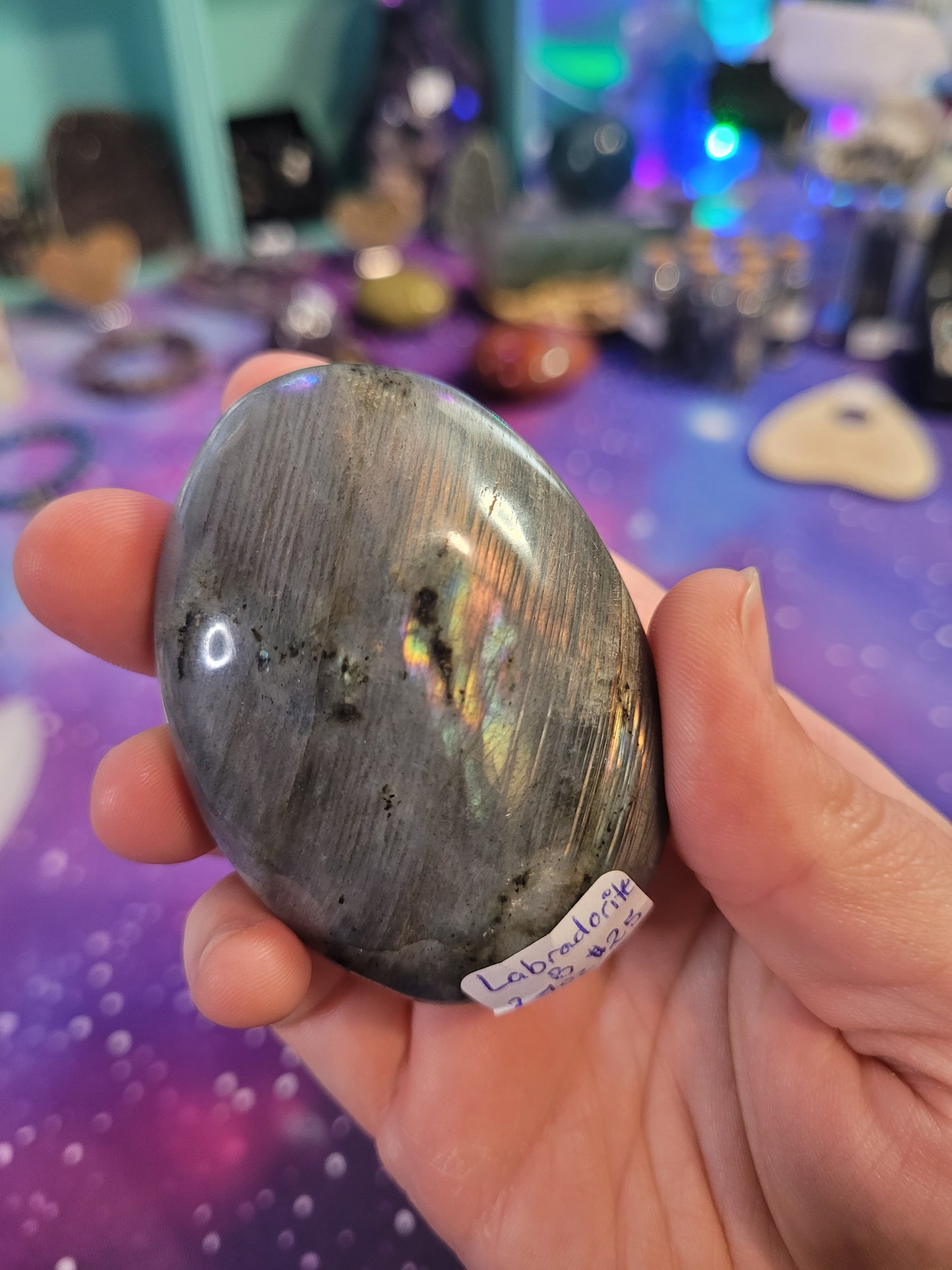 Labradorite Palm Stones - High Quality