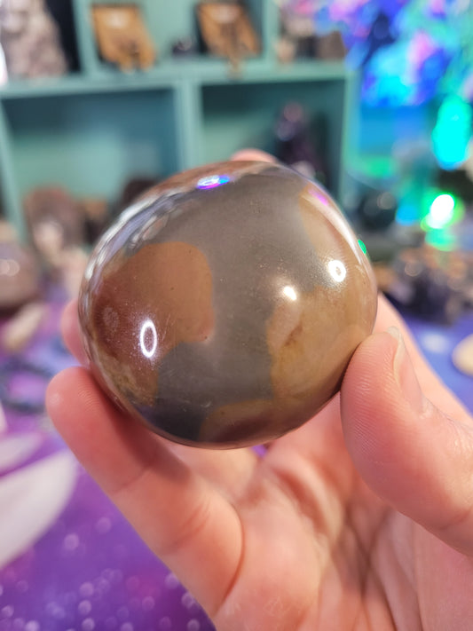 Polychrome Jasper Palm Stone