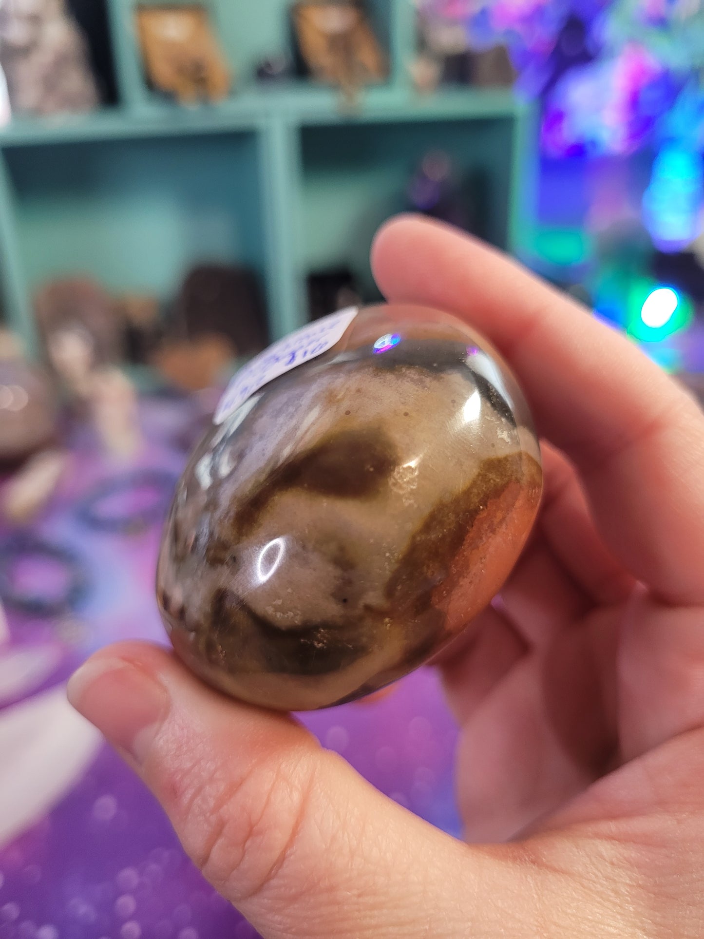Polychrome Jasper Palm Stone