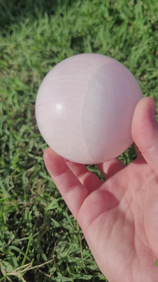 Pink Mangano Calcite Spheres