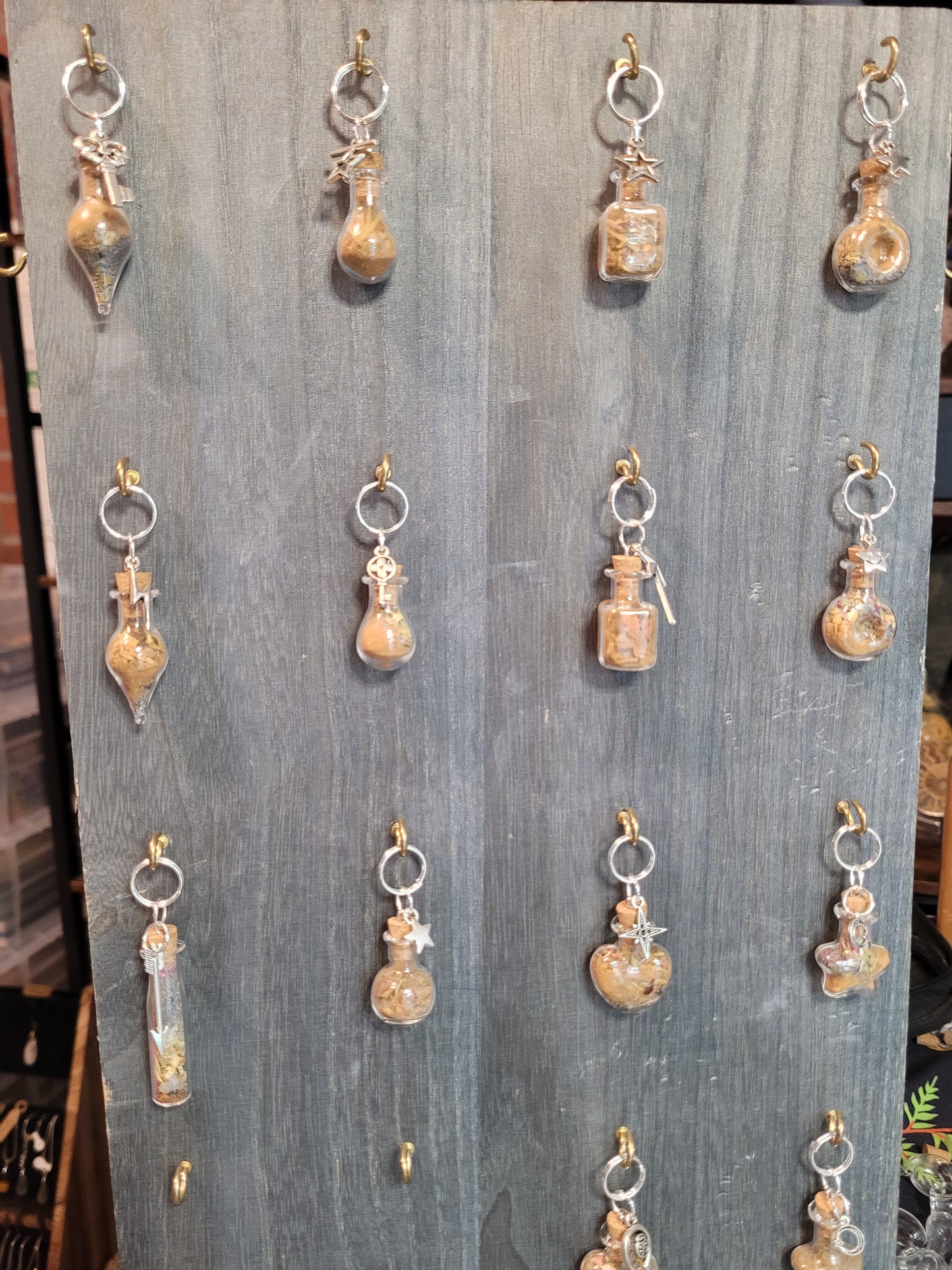 Harvest Moon Protection Spell Jar Charm Keychains