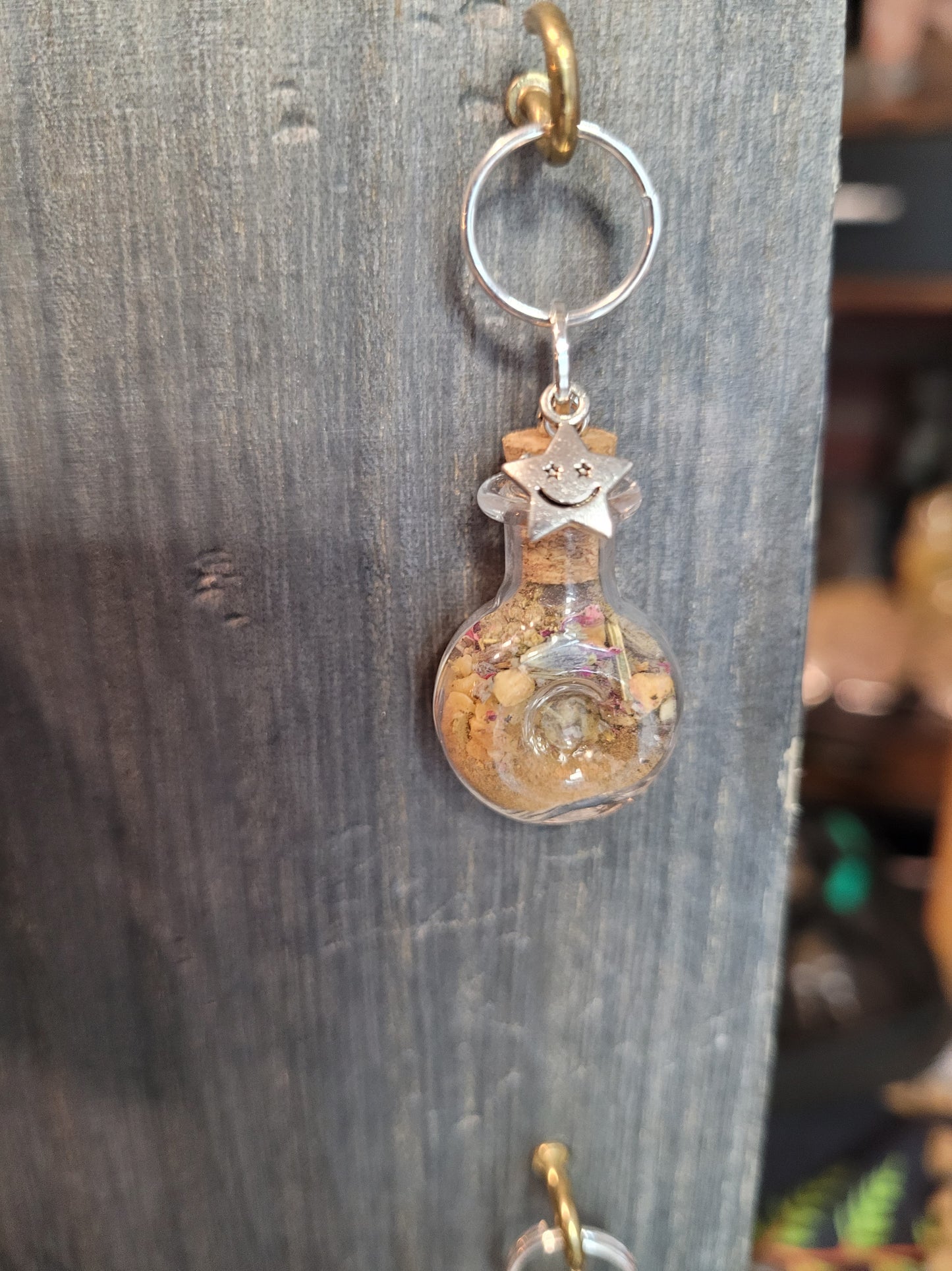 Harvest Moon Protection Spell Jar Charm Keychains