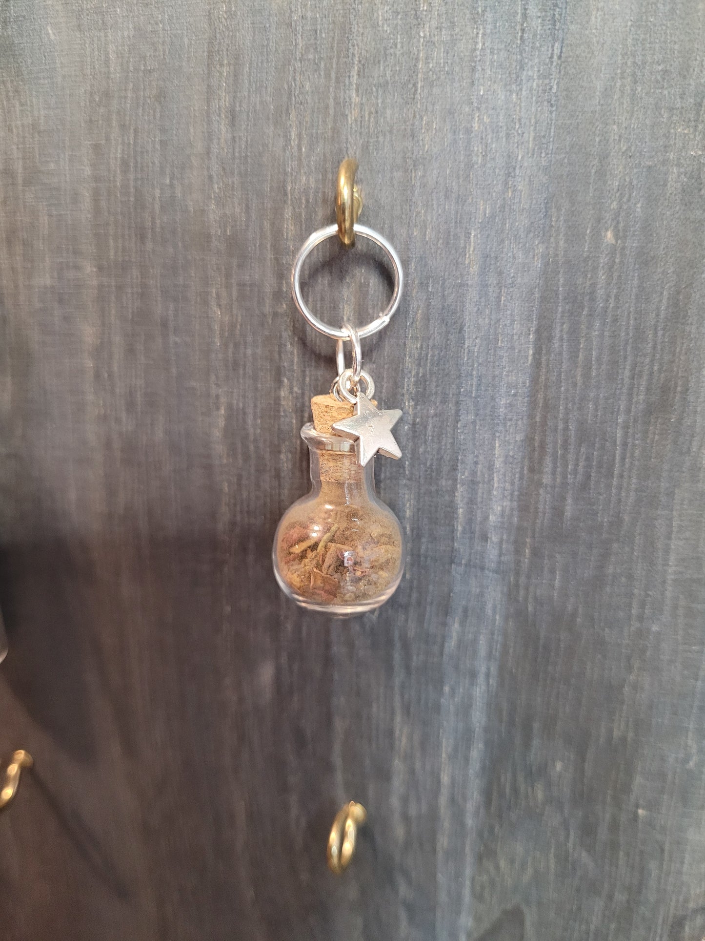 Harvest Moon Protection Spell Jar Charm Keychains