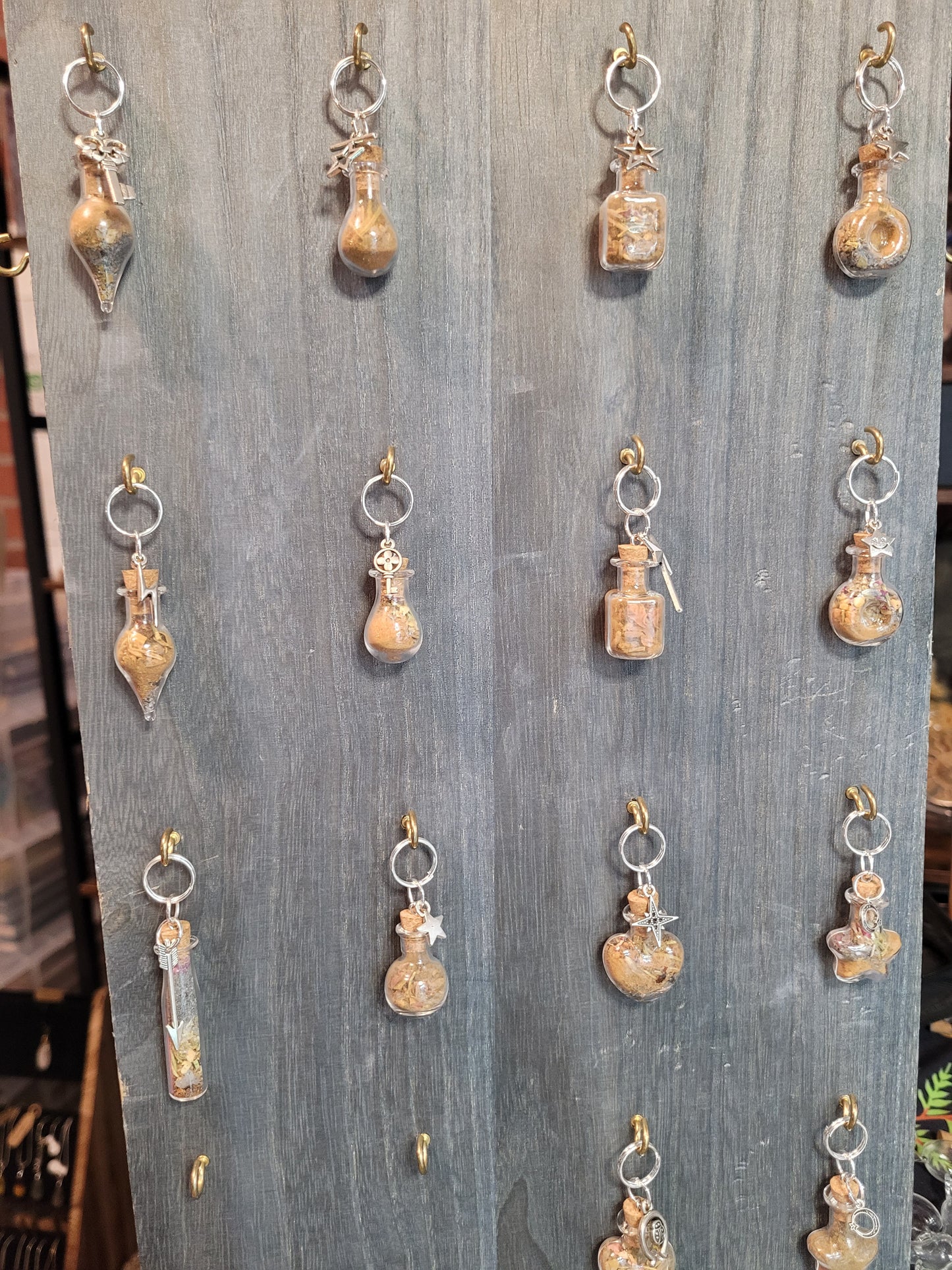 Harvest Moon Protection Spell Jar Charm Keychains