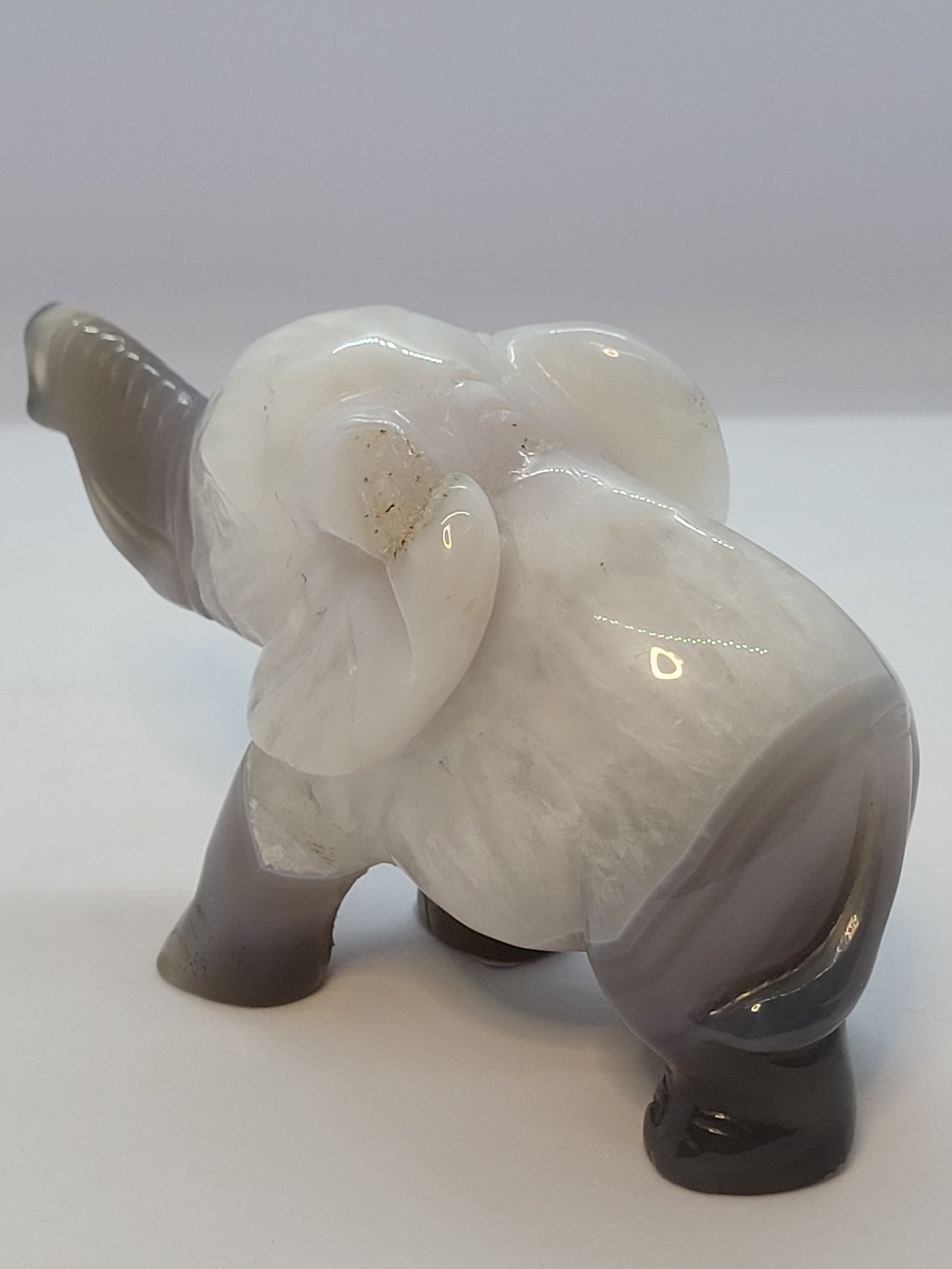 Blue agate baby elephant