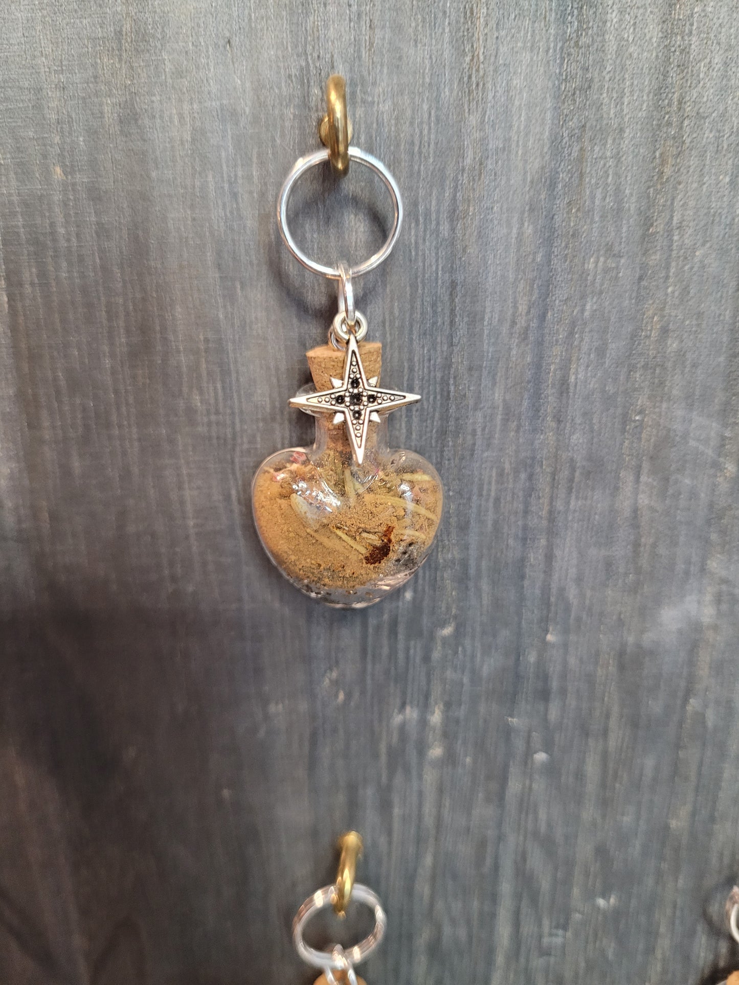 Harvest Moon Protection Spell Jar Charm Keychains