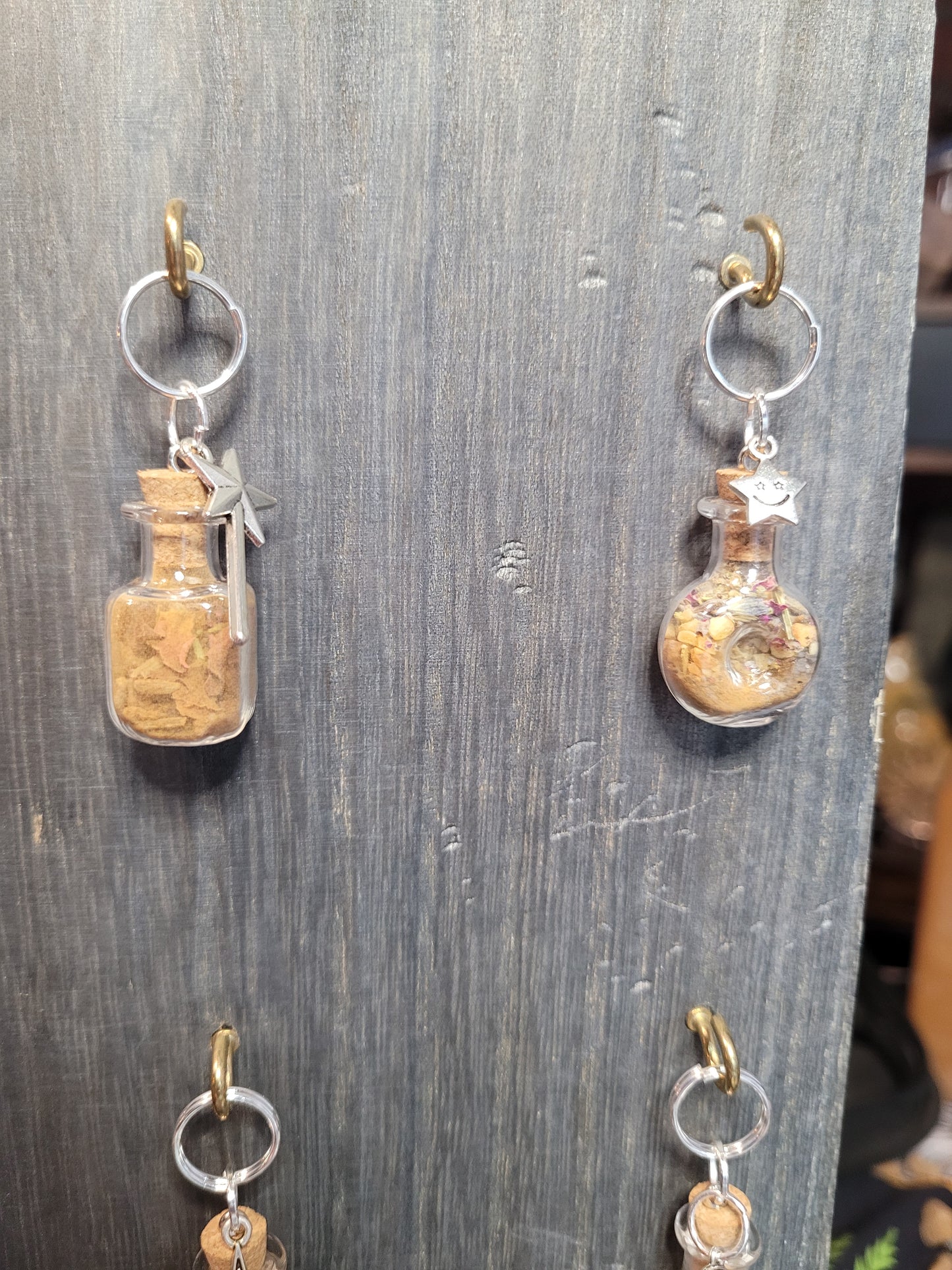 Harvest Moon Protection Spell Jar Charm Keychains