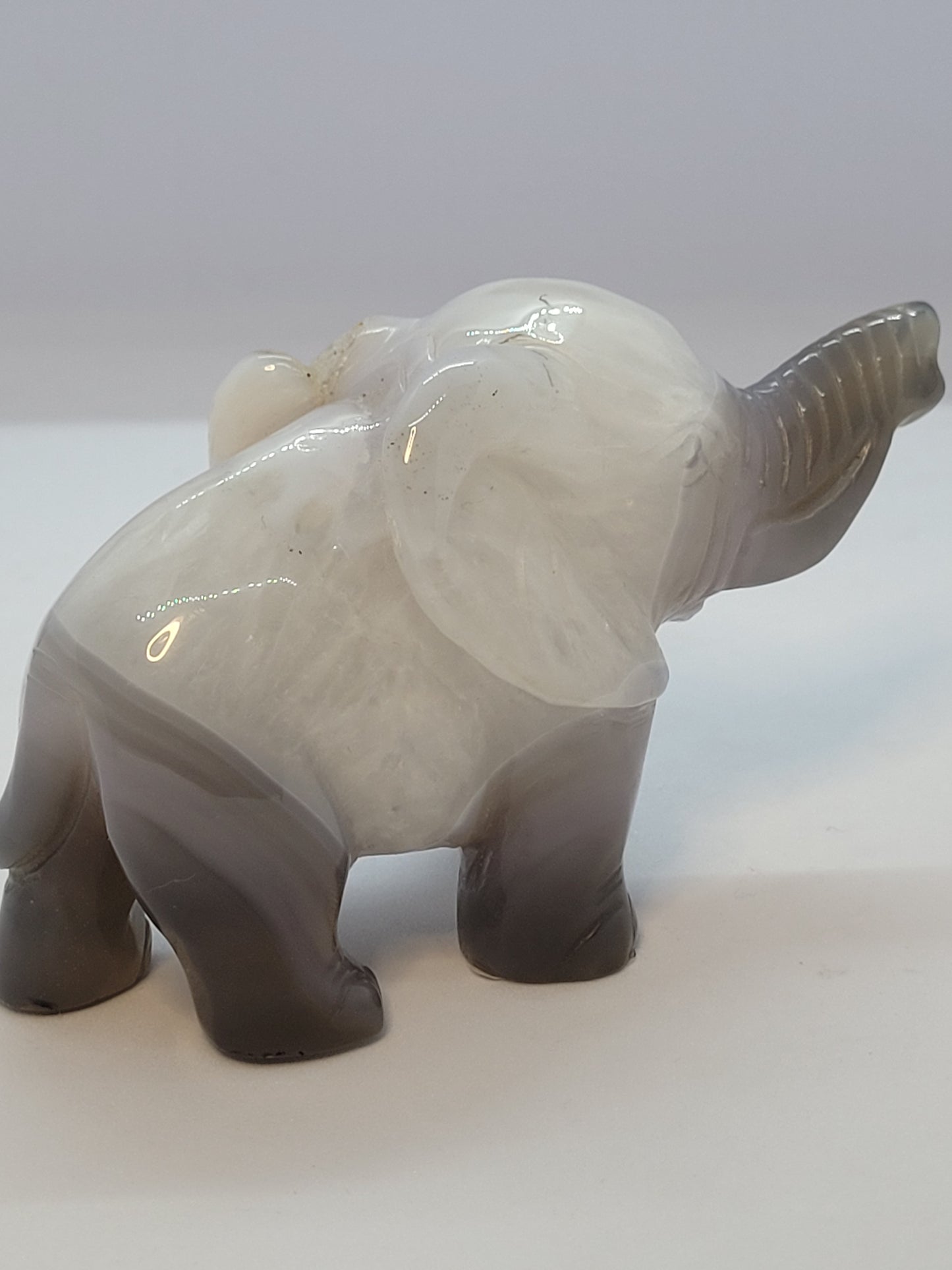 Blue agate baby elephant