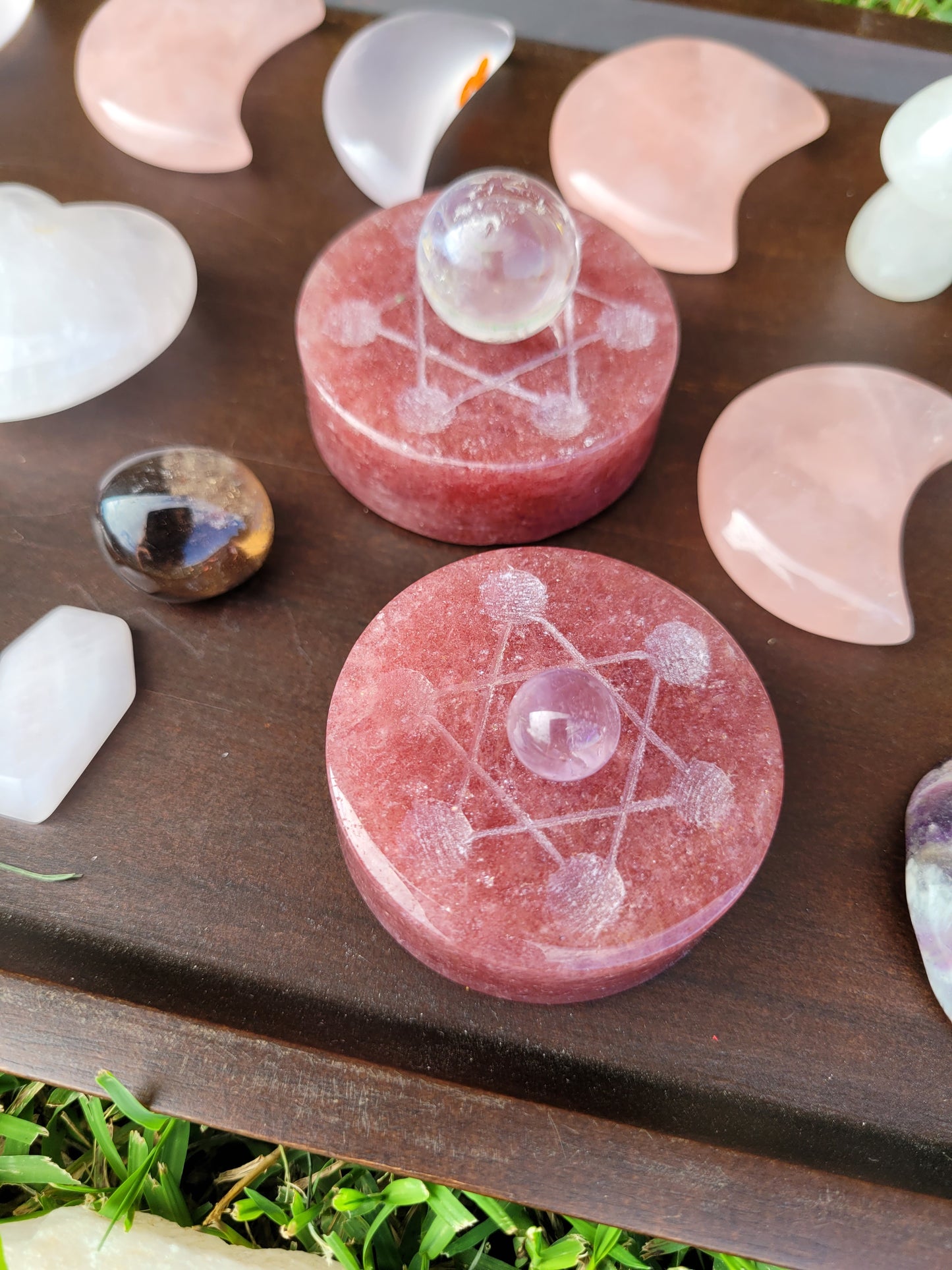 7 Chakra Puck Sphere Stands