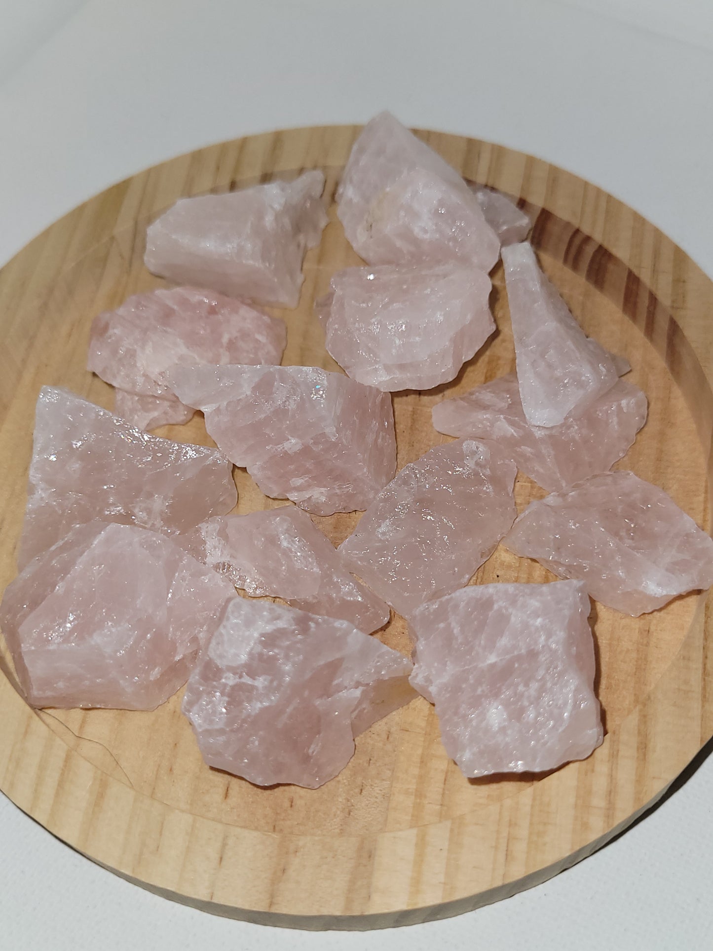 Raw Rose Quartz chunks - small